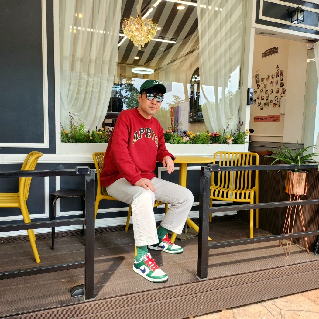 (W) Nike Dunk Low Gorge Green 착용 스타일
