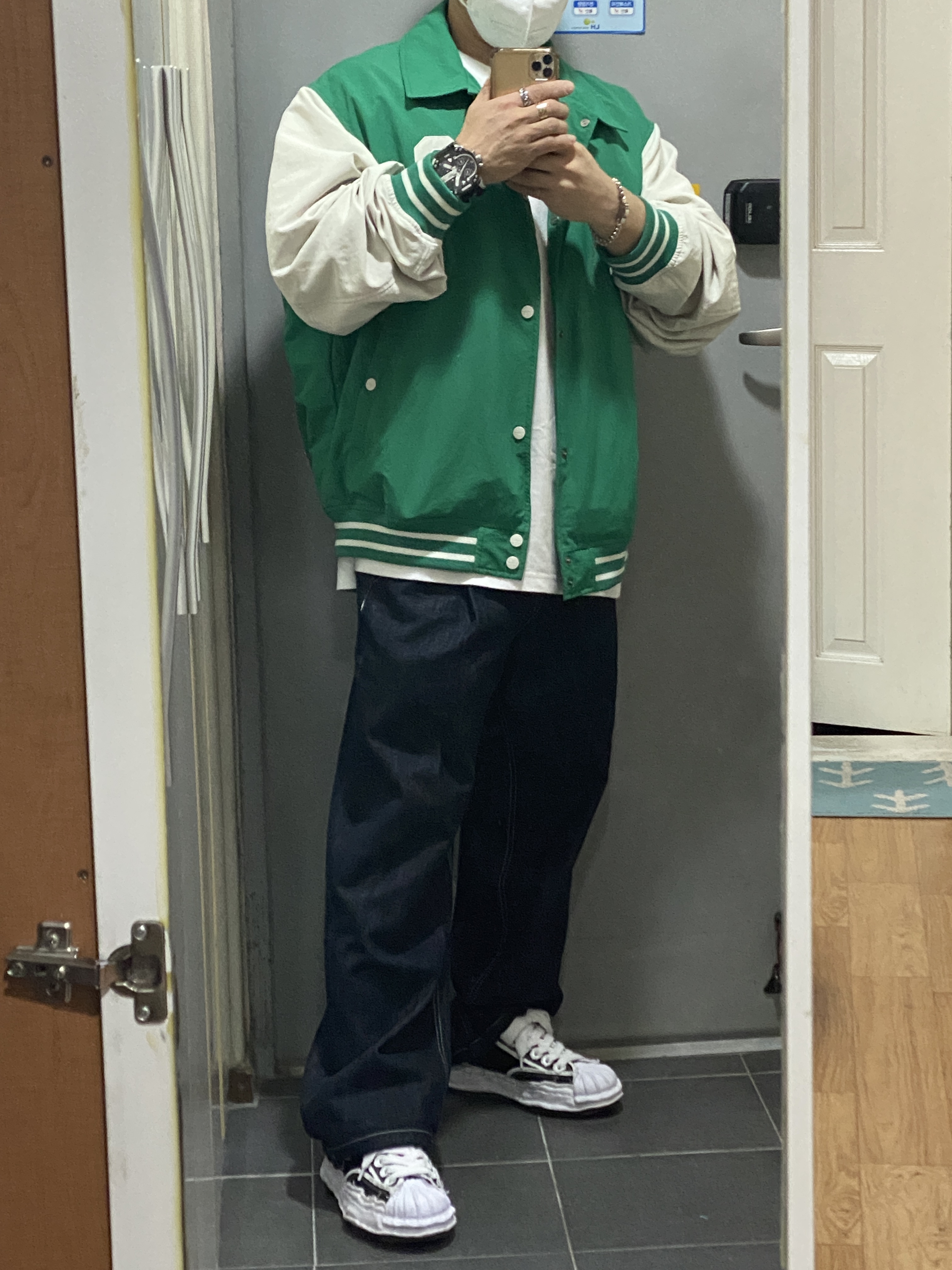 Maison Mihara Yasuhiro Blakey OG Sole OH Canvas Low-top Sneakers Black, Dior x Cactus Jack Chain Link Bracelet Silver 착용 스타일