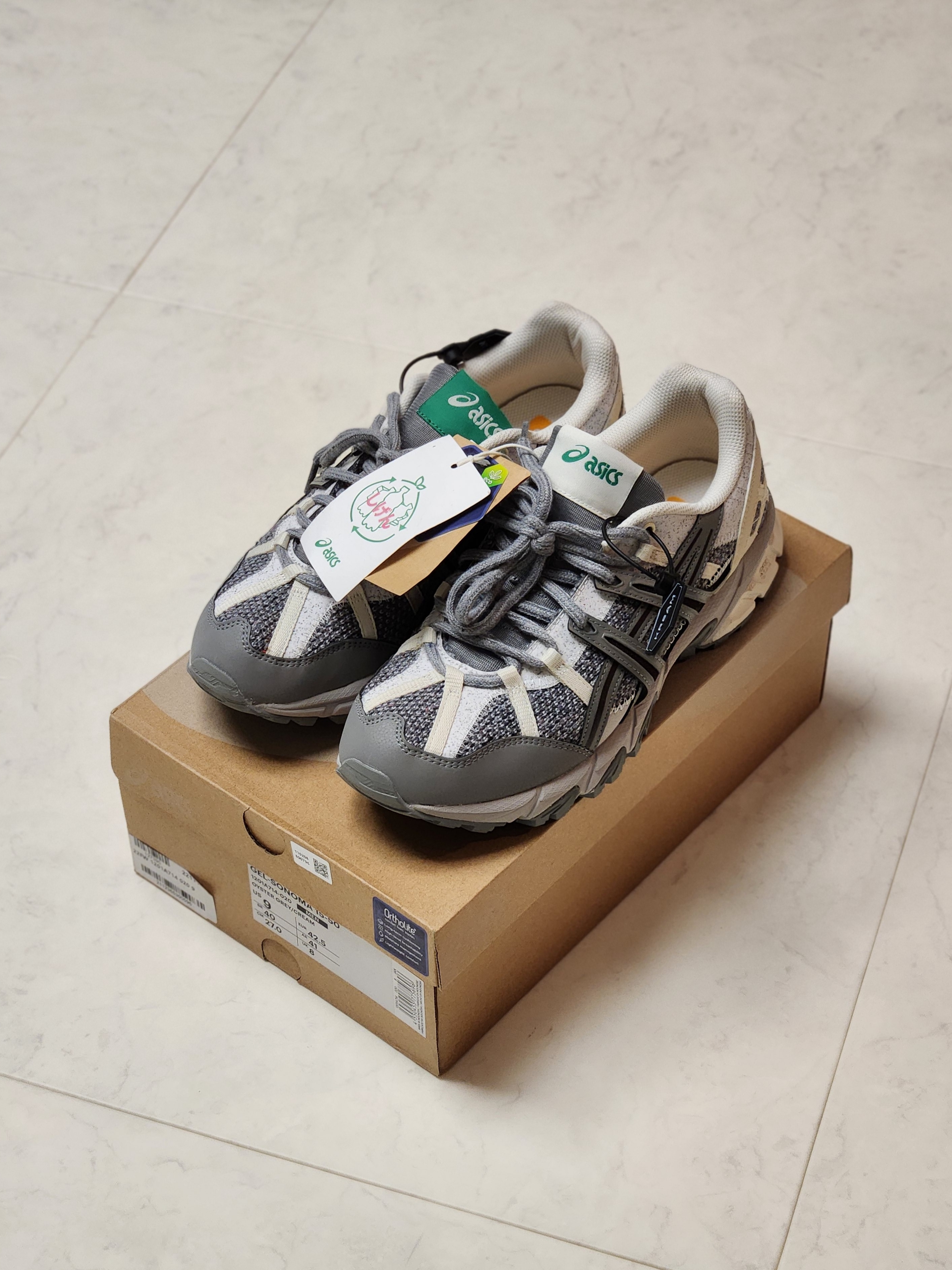 Asics Gel-Sonoma 15-50 Oyster Grey Cream 착용 스타일 - 2