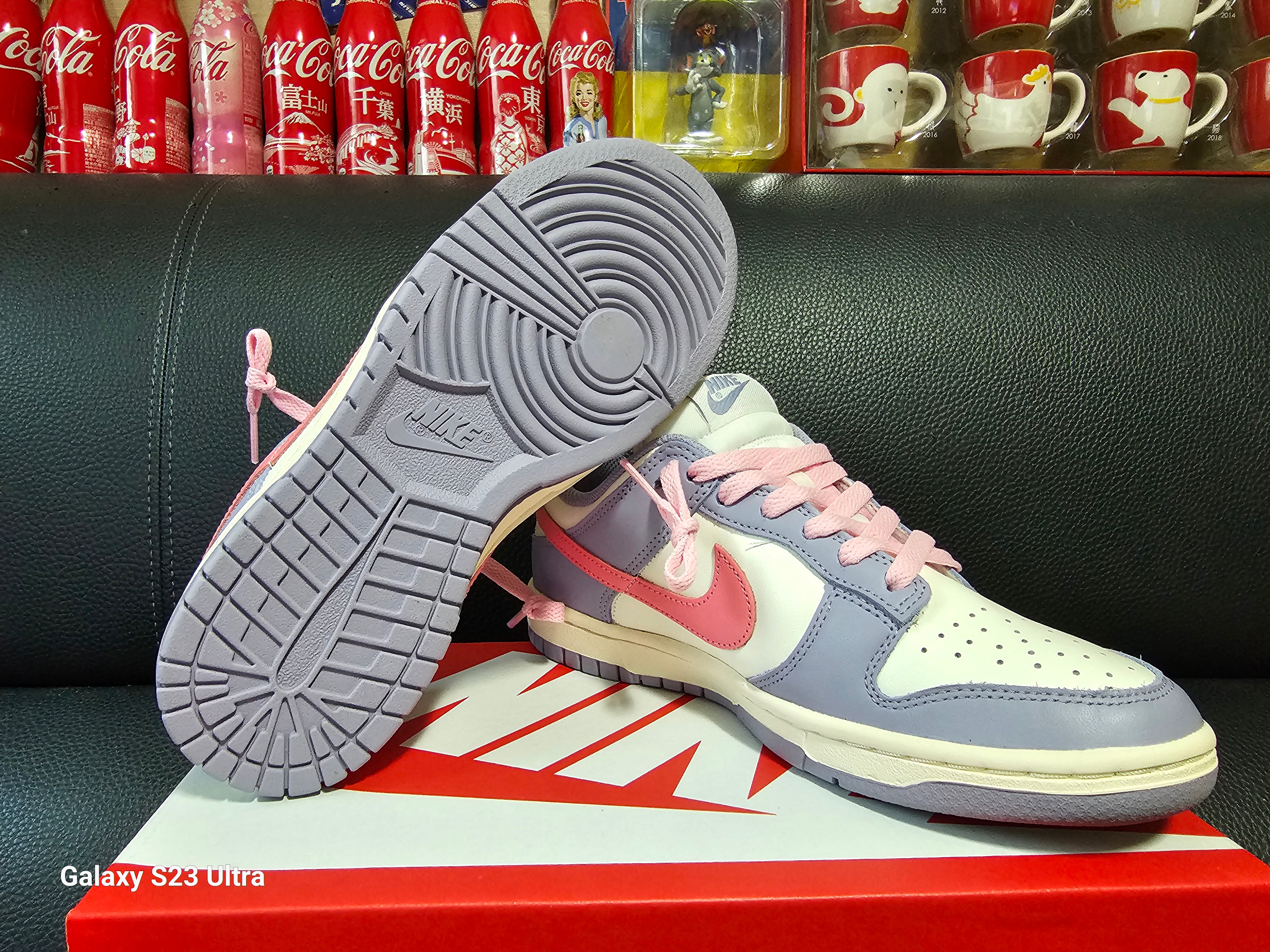 (W) Nike Dunk Low Indigo Haze Coral Chalk 착용 스타일 - 2