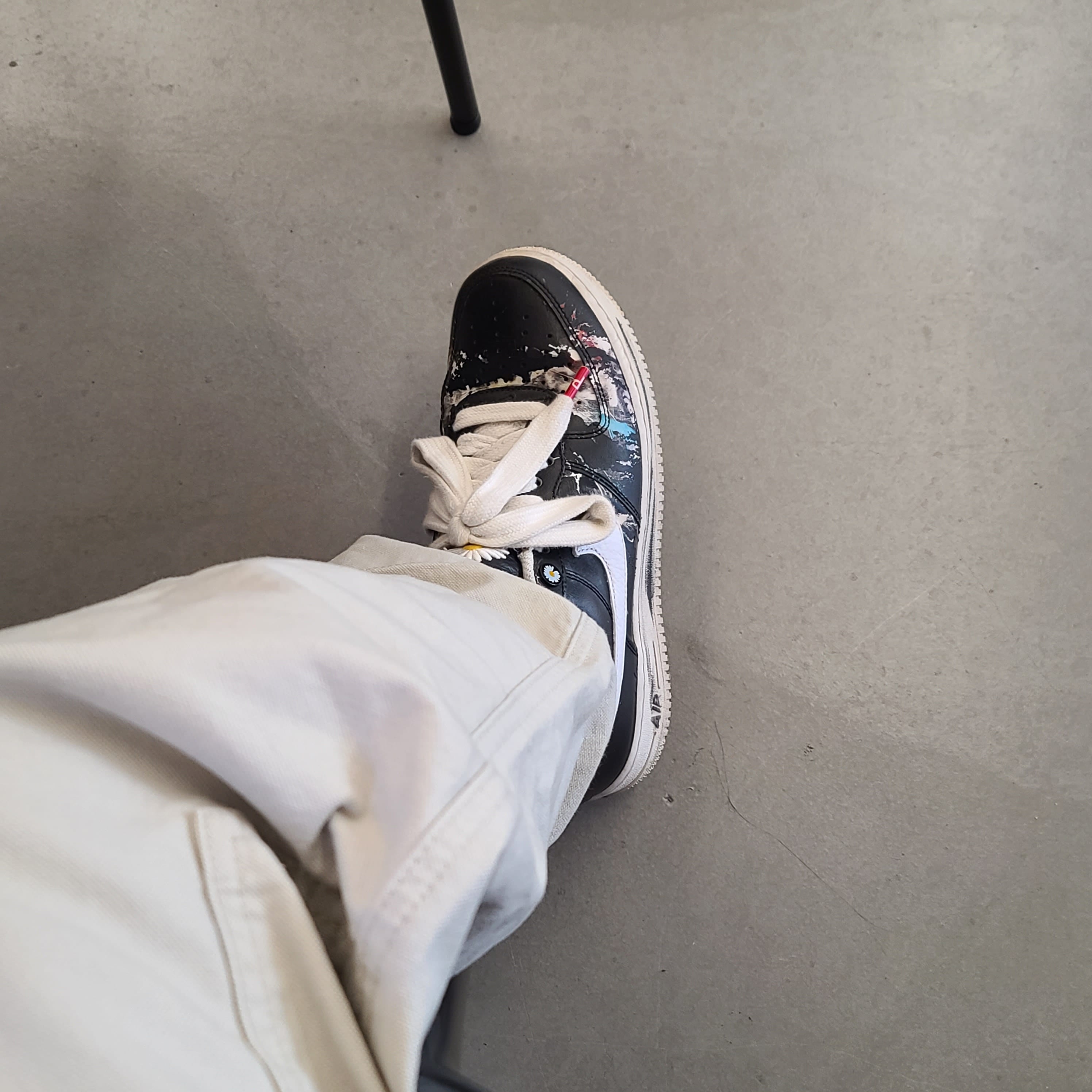 Nike x Peaceminusone Air Force 1 Low Para-Noise 착용 스타일