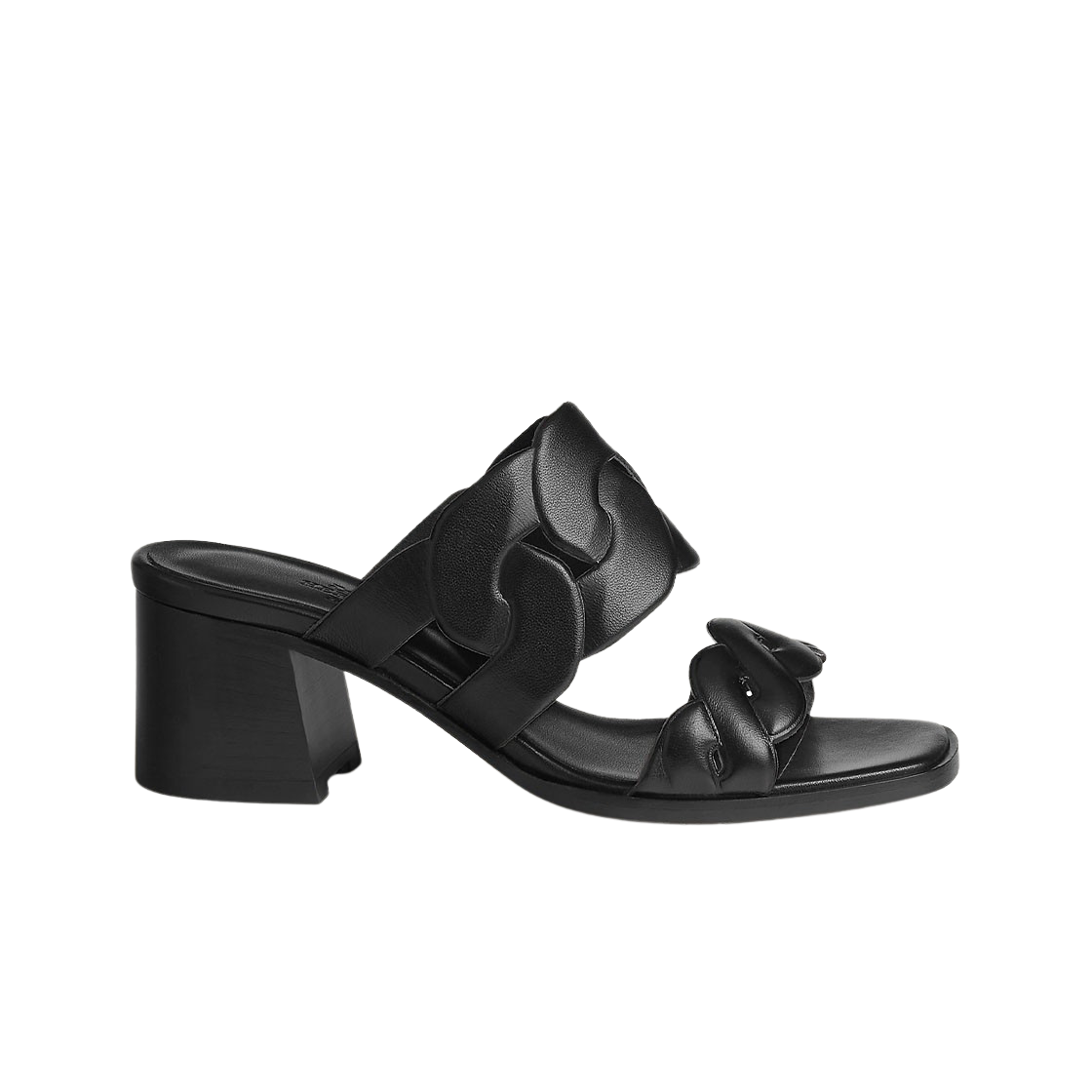 (W) 에르메스 가비 60 샌들 나파 & 누아((W) Hermes Gaby 60 Sandal Nappa & Noir) - 1