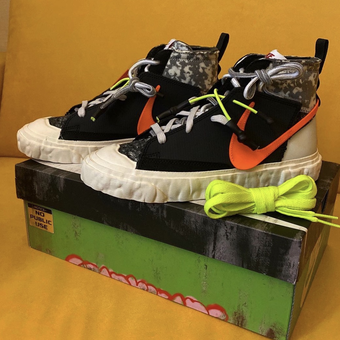 Nike x Readymade Blazer Mid Black 착용 스타일