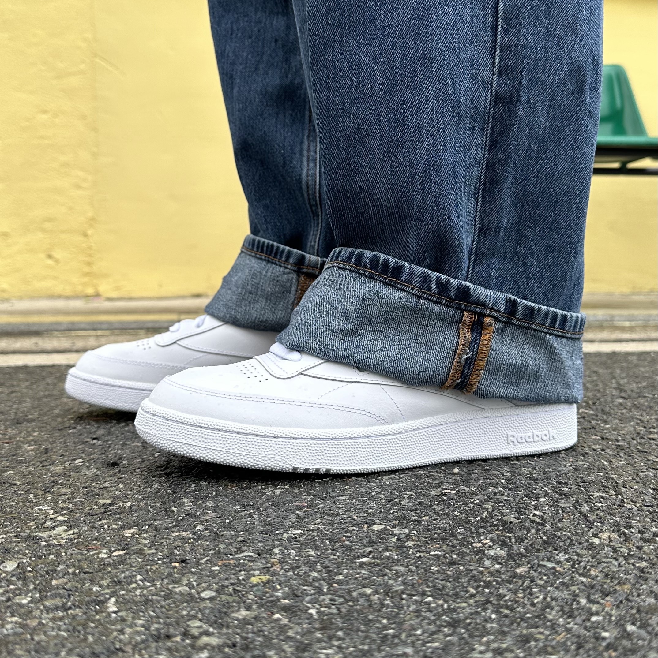 Reebok Club C 85 White 착용 스타일