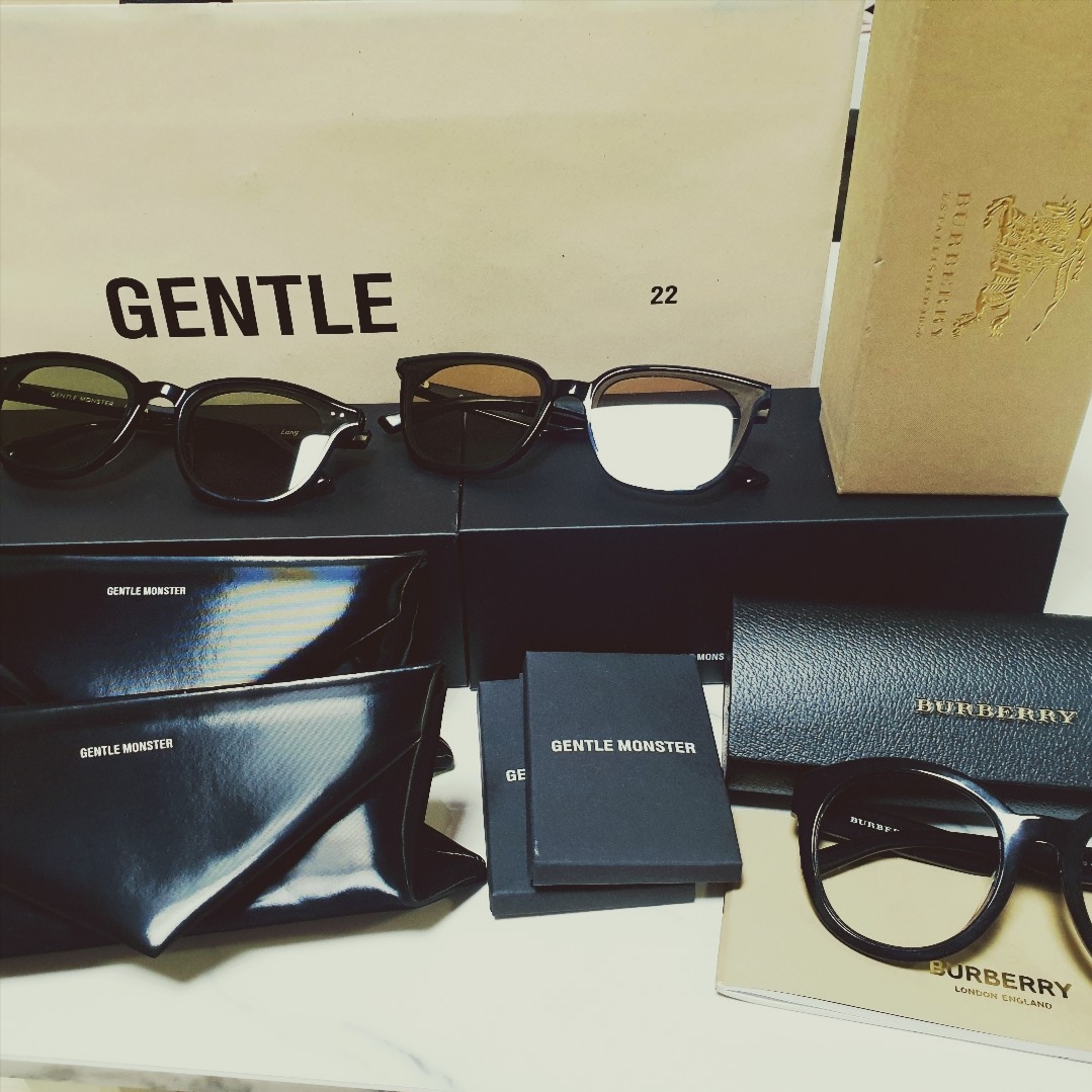 Gentle Monster Lang 01 Black 착용 스타일