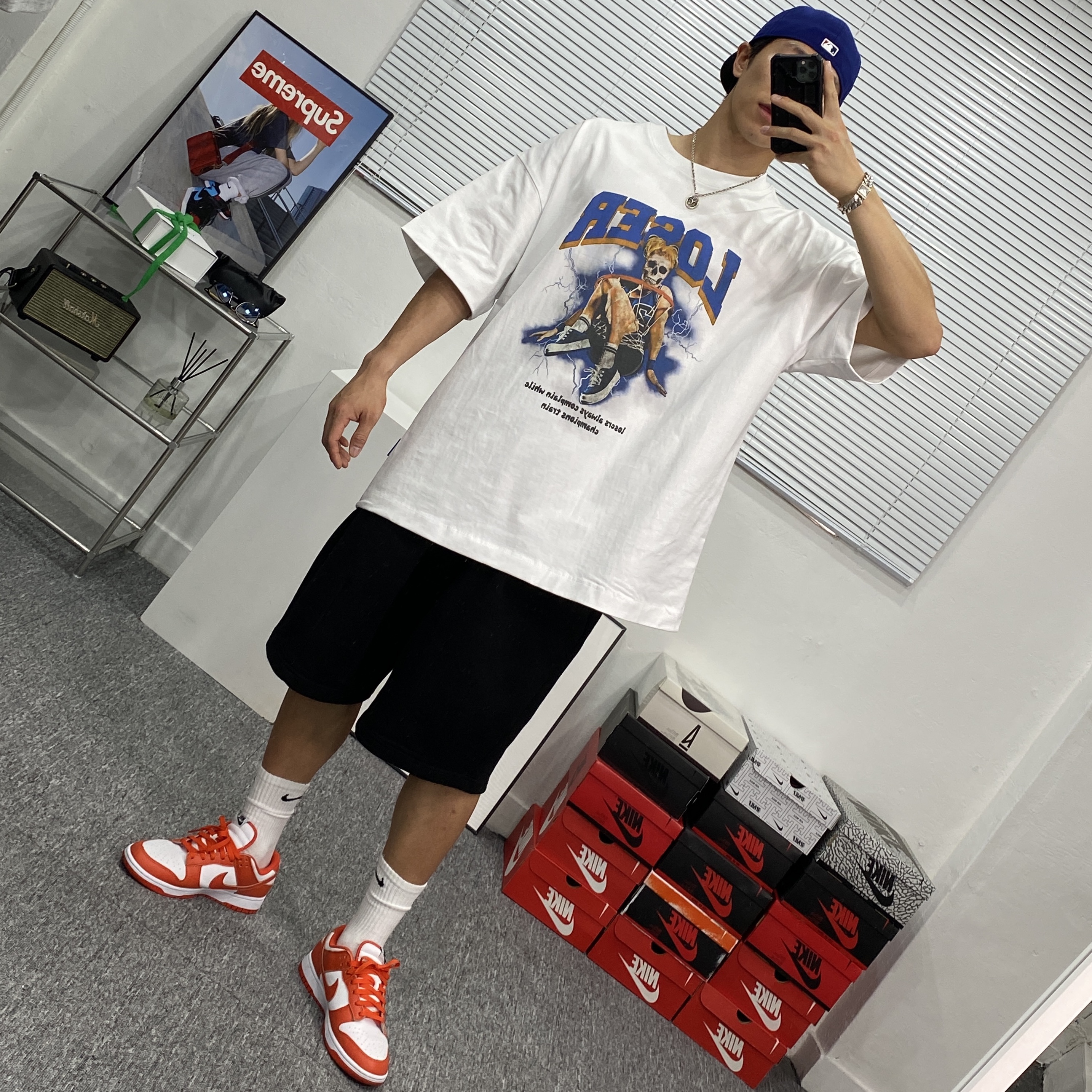 Nike Dunk Low SP Syracuse 2022 착용 스타일 - 3