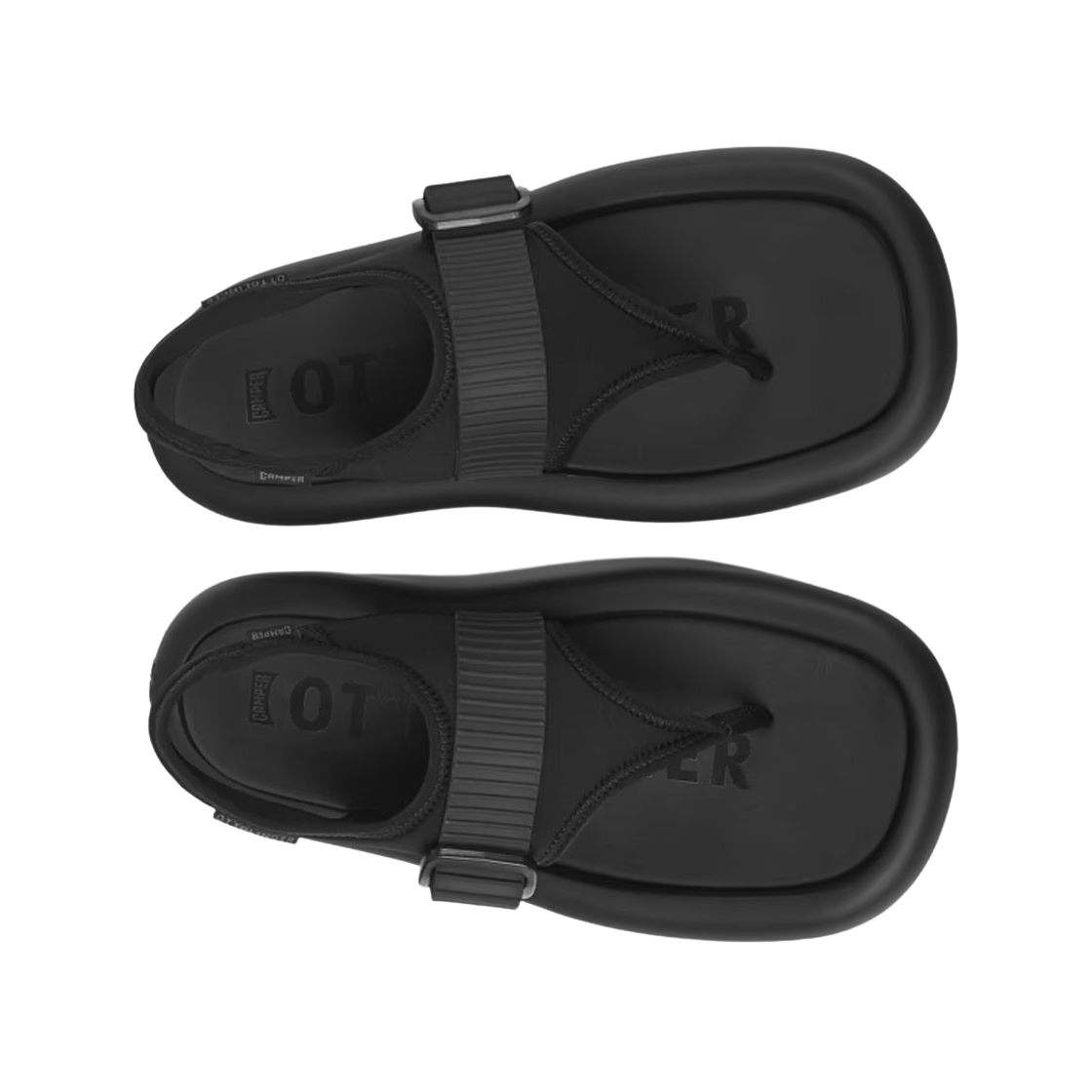 캠퍼 x 오토링거 타이 스트레치 샌들 블랙(Camper x Ottolinger Tonal Stretch Sandal Black) - 2