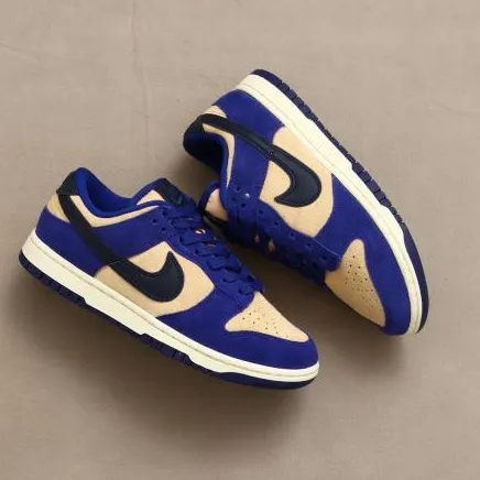 (W) Nike Dunk Low LX Blue Suede 착용 스타일
