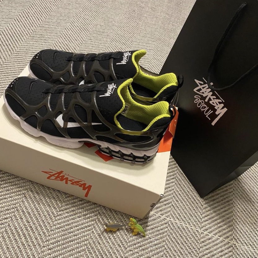 Nike x Stussy Air Zoom Spiridon Kukini Black 착용 스타일