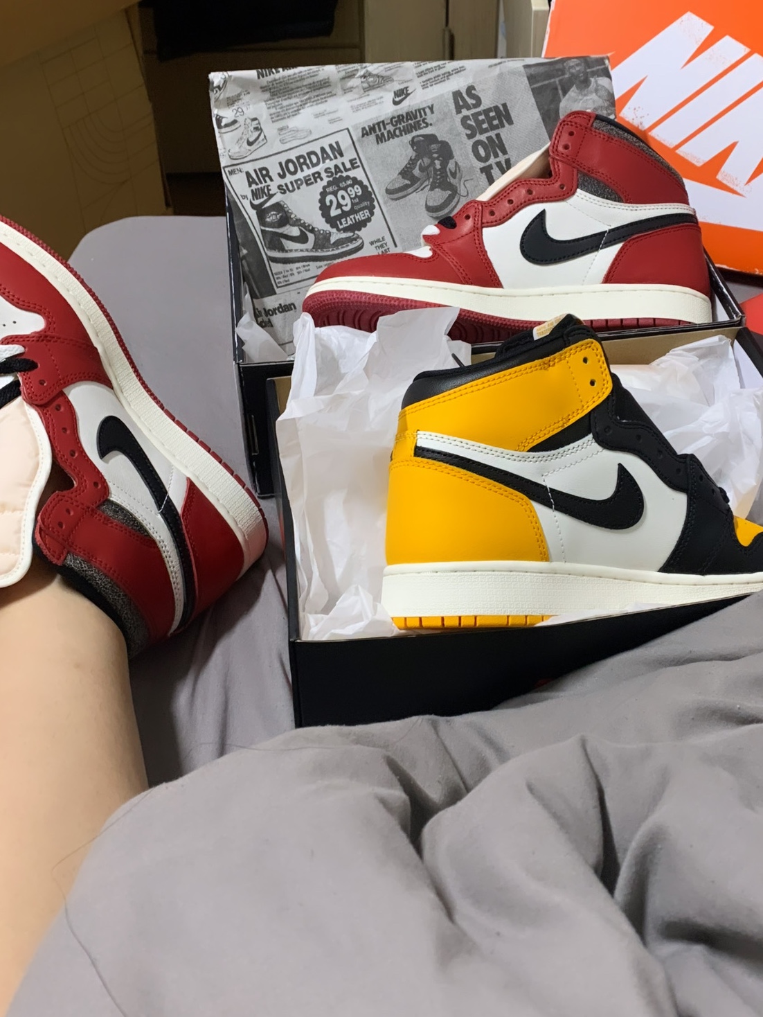 (GS) Jordan 1 Retro High OG Chicago 2022, Jordan 1 Retro High OG Chicago 2022 착용 스타일