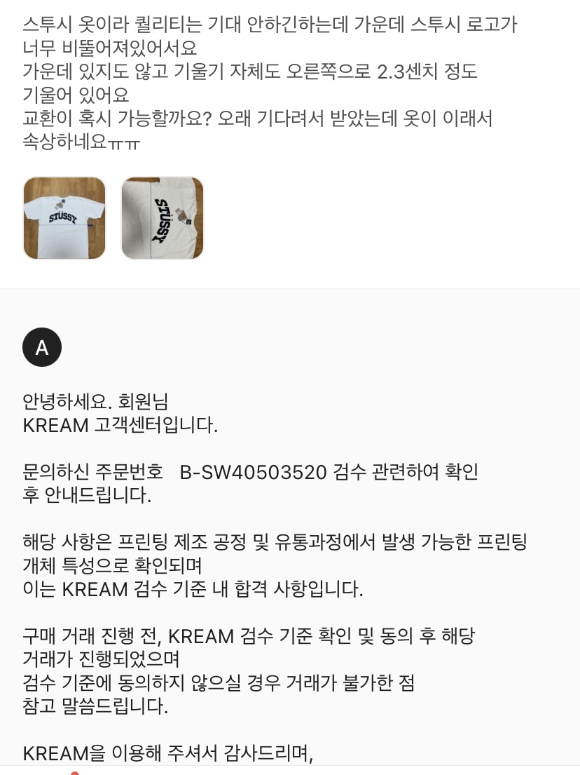 스투시 블록 스포츠 피그먼트 다이드 티셔츠 내츄럴 착용 스타일 - 2
