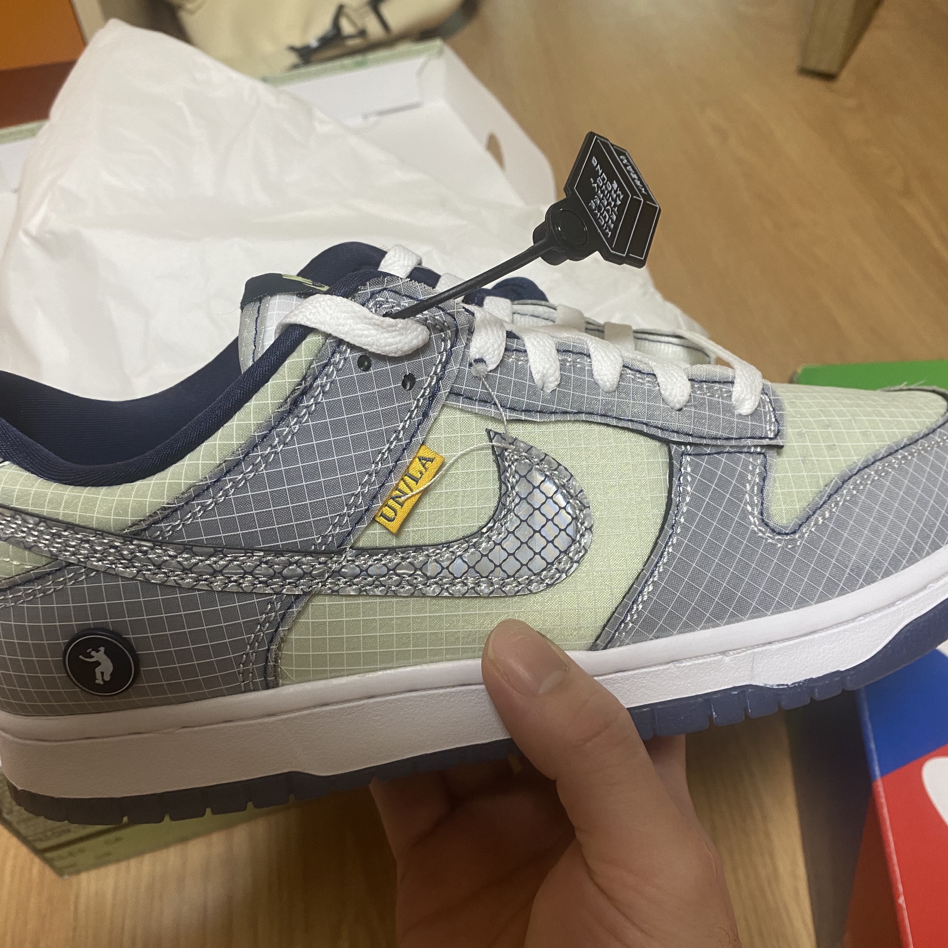Nike x Union Dunk Low Passport Pack Pistachio 착용 스타일