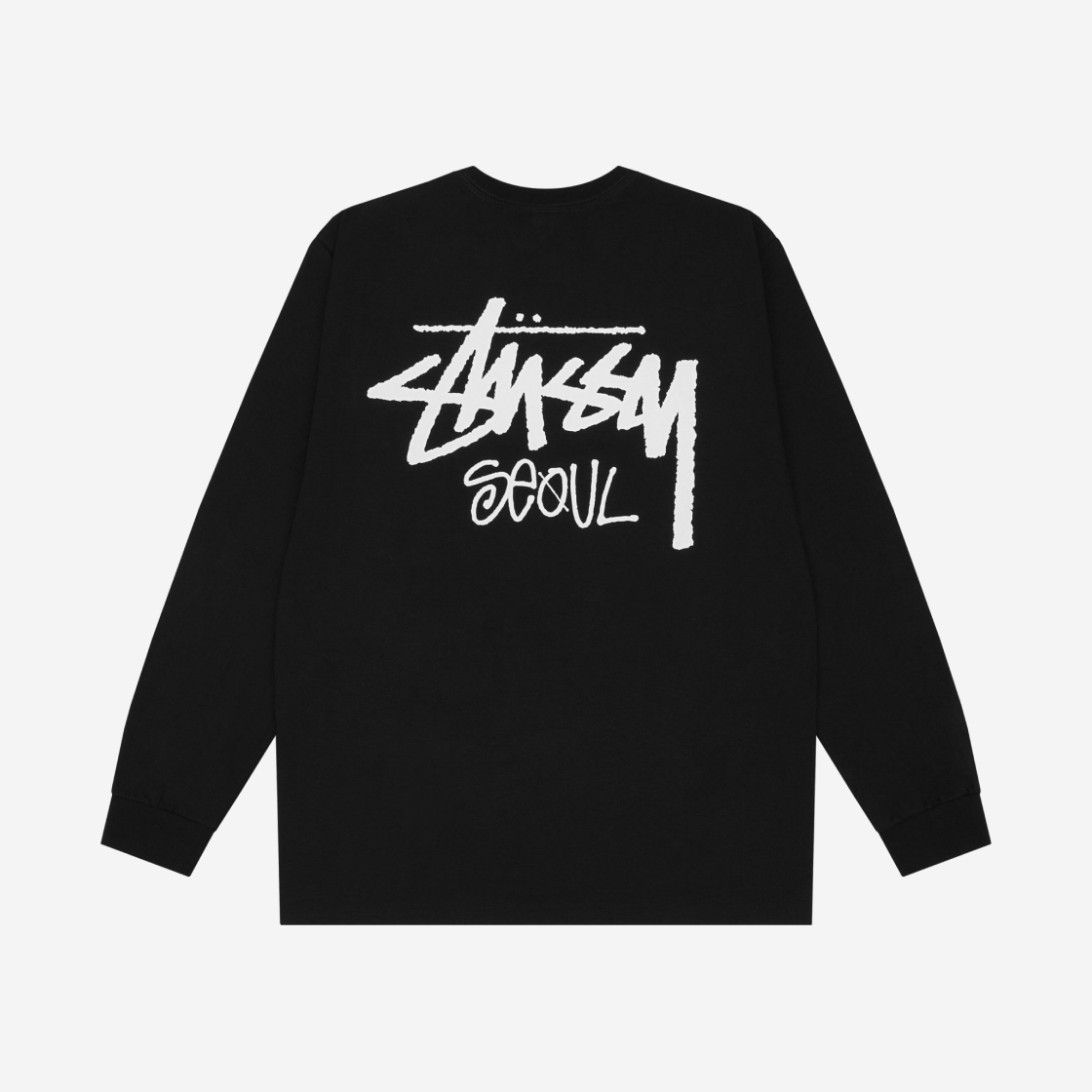 스투시 스탁 서울 롱슬리브 티셔츠 화이트 2023 | Stussy | KREAM