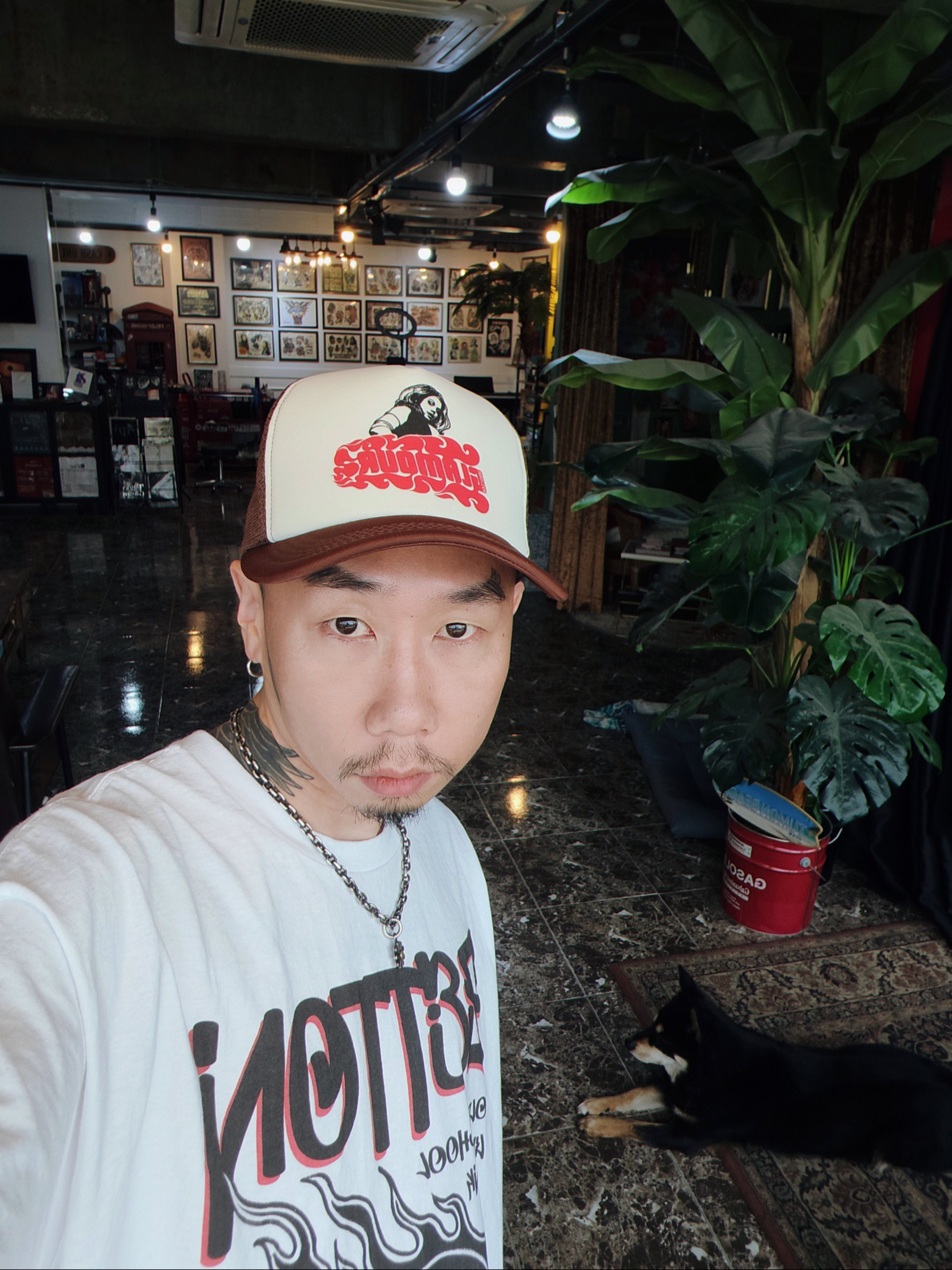Supreme Body Snatchers T-Shirt Navy - 23SS, Supreme Checks Embroidered Jean Blue - 20SS 착용 스타일 - 5