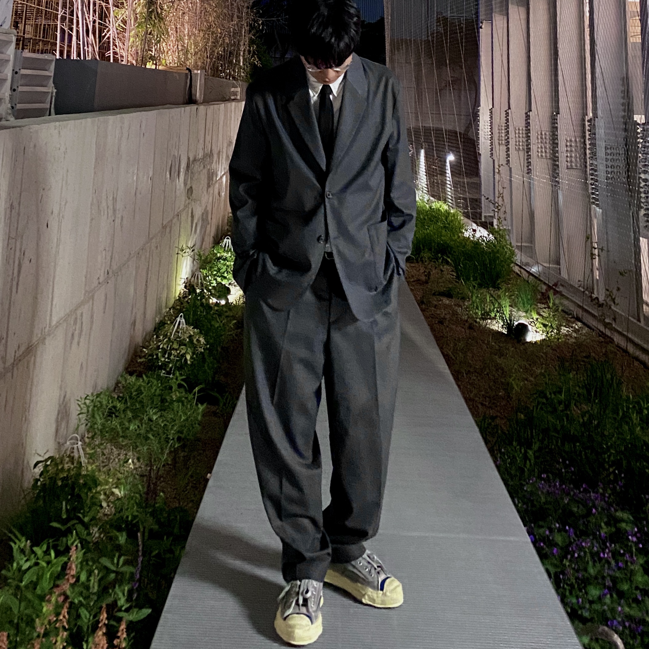 Maison Mihara Yasuhiro x Bed J.W. Ford Hank OG Sole Low-top Sneakers Gray 착용 스타일