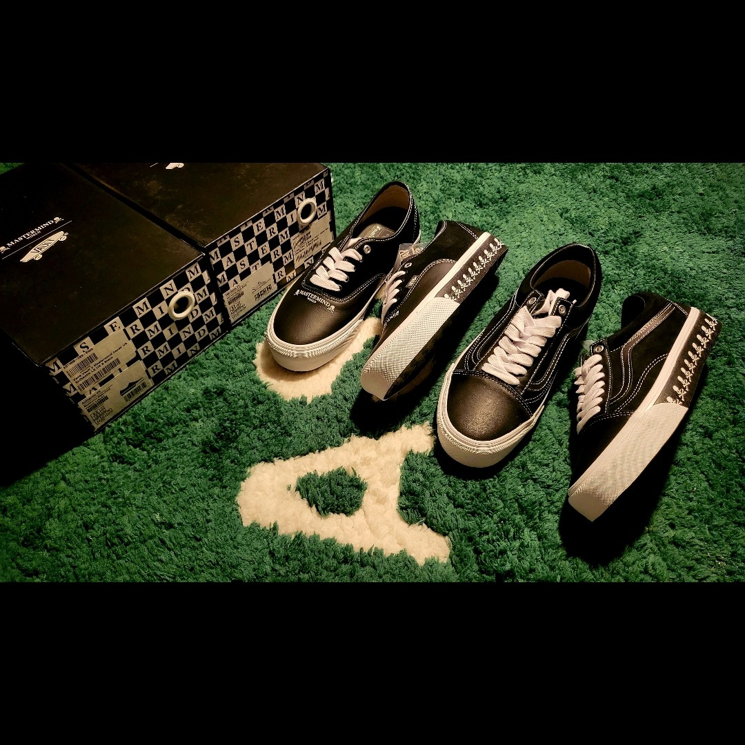 Vans Vault x Mastermind OG Old Skool LX Black 착용 스타일 - 1