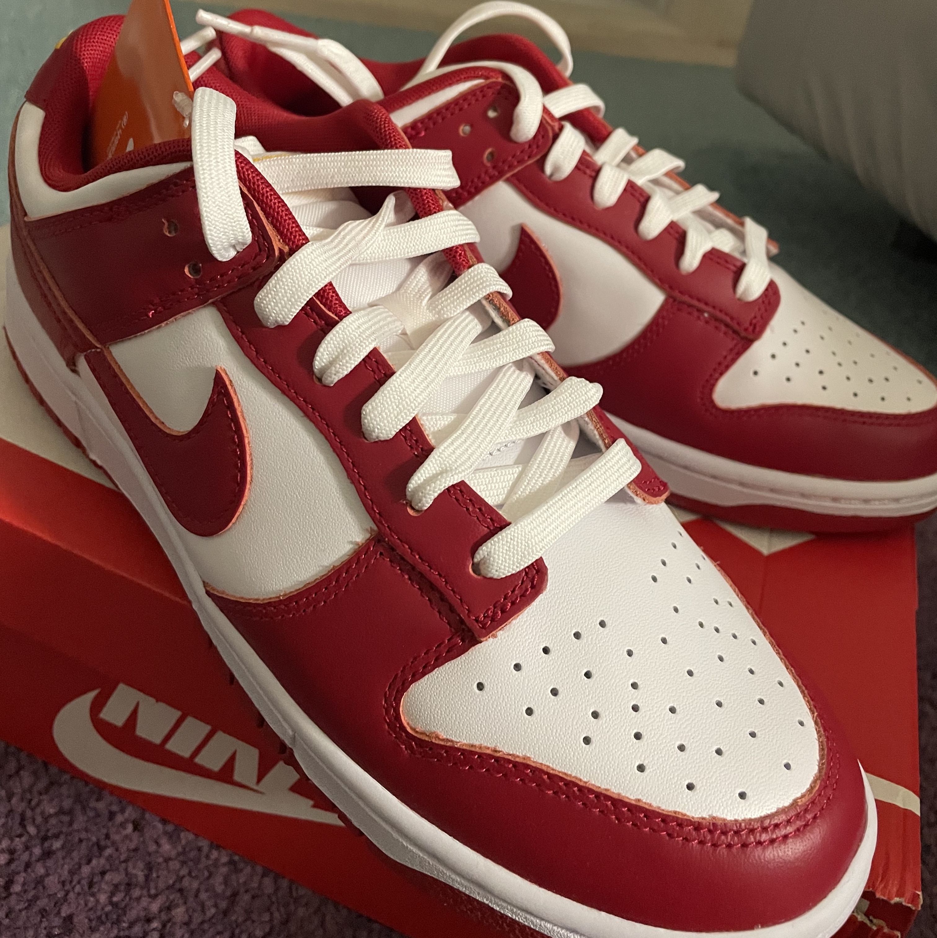 Nike Dunk Low Retro Gym Red 착용 스타일 - 2