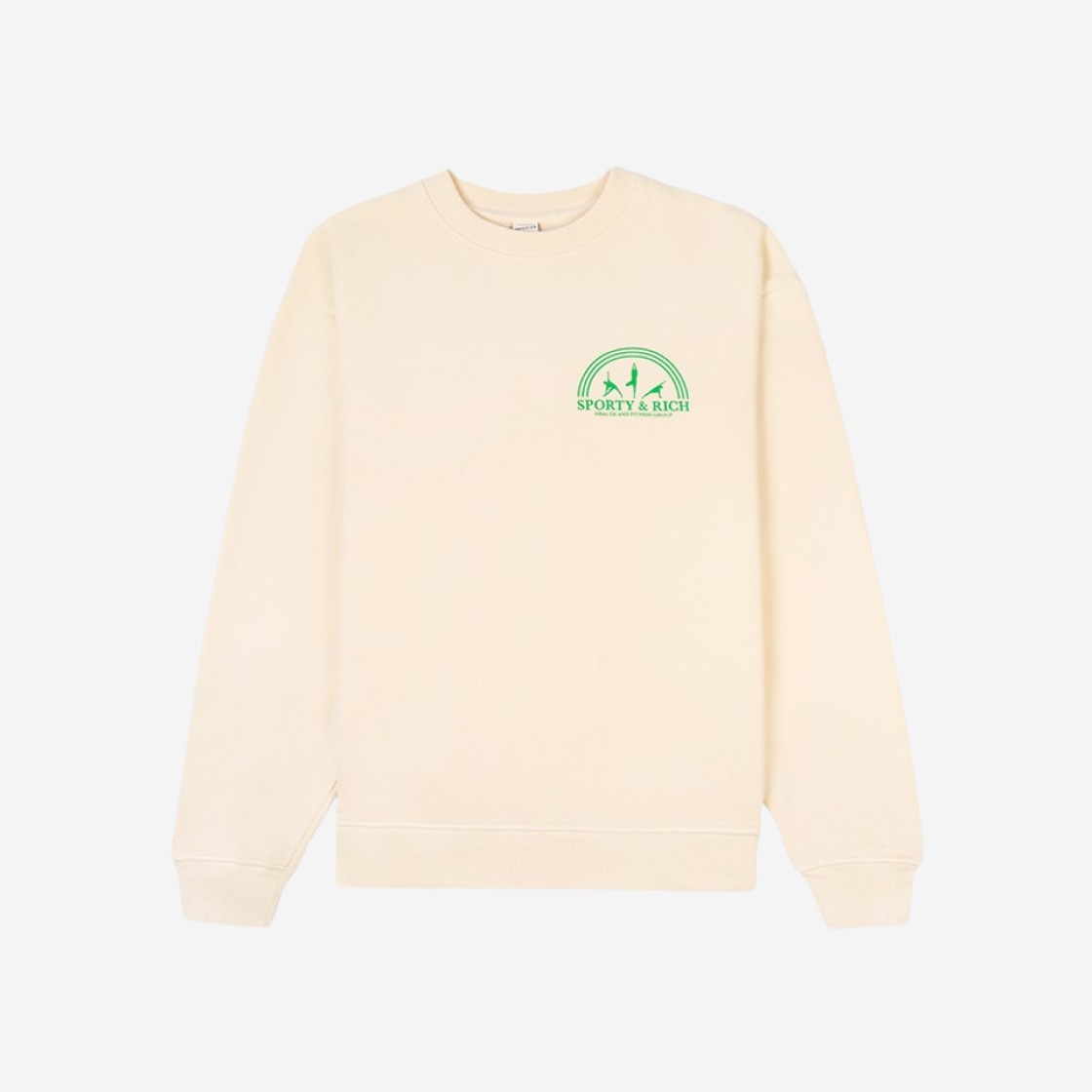 Sporty & Rich Fitness Group Crewneck Cream 상세 이미지 1