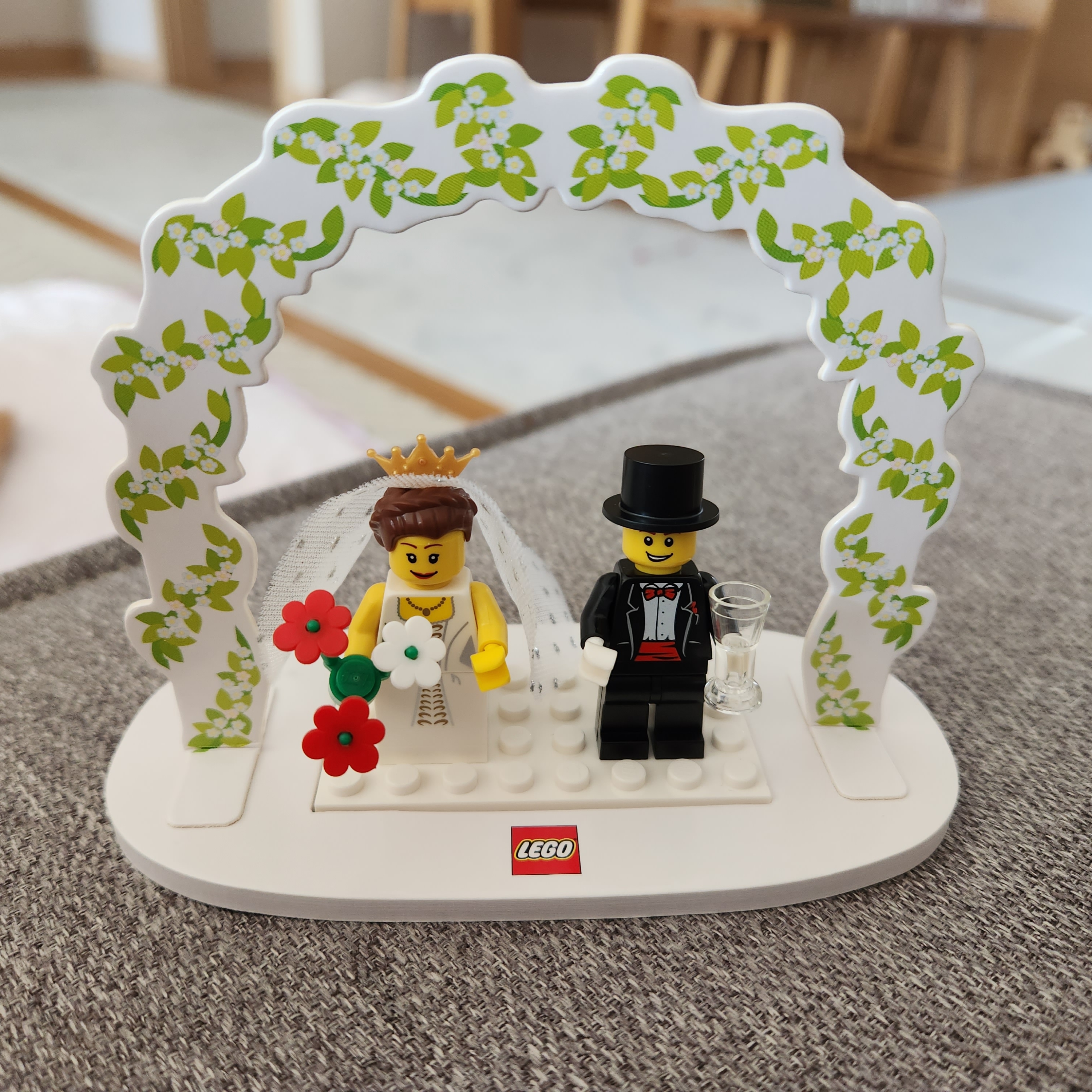 Lego Minifigure Wedding Favour Set 착용 스타일