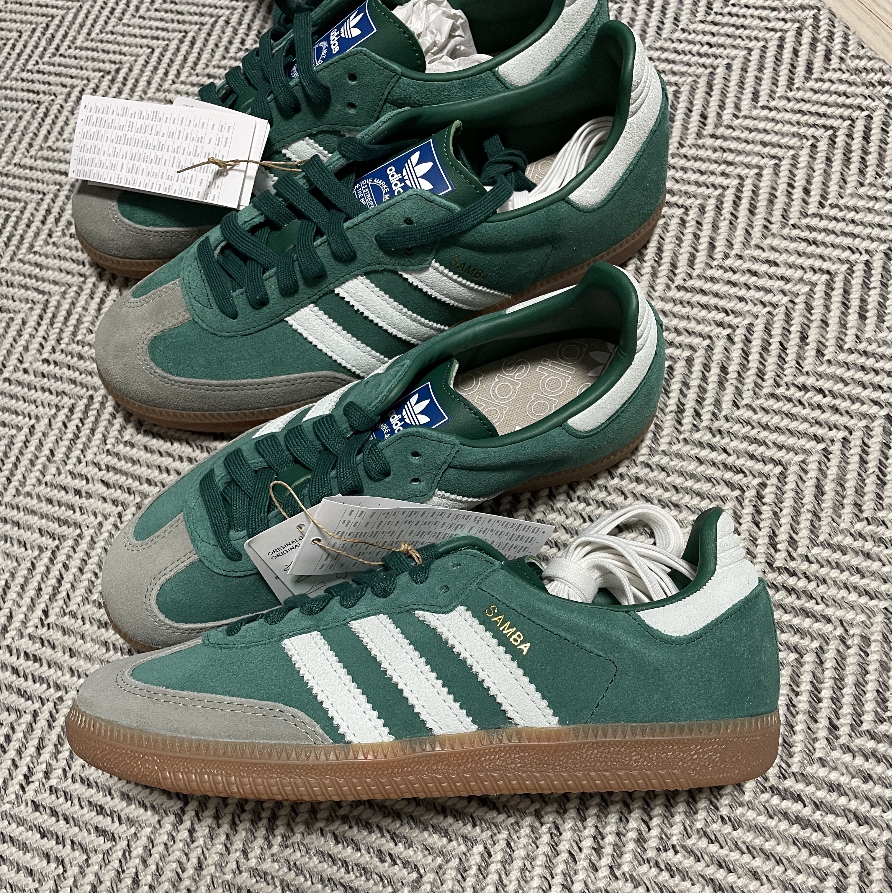 Adidas Samba OG Collegiate Green Gum 착용 스타일