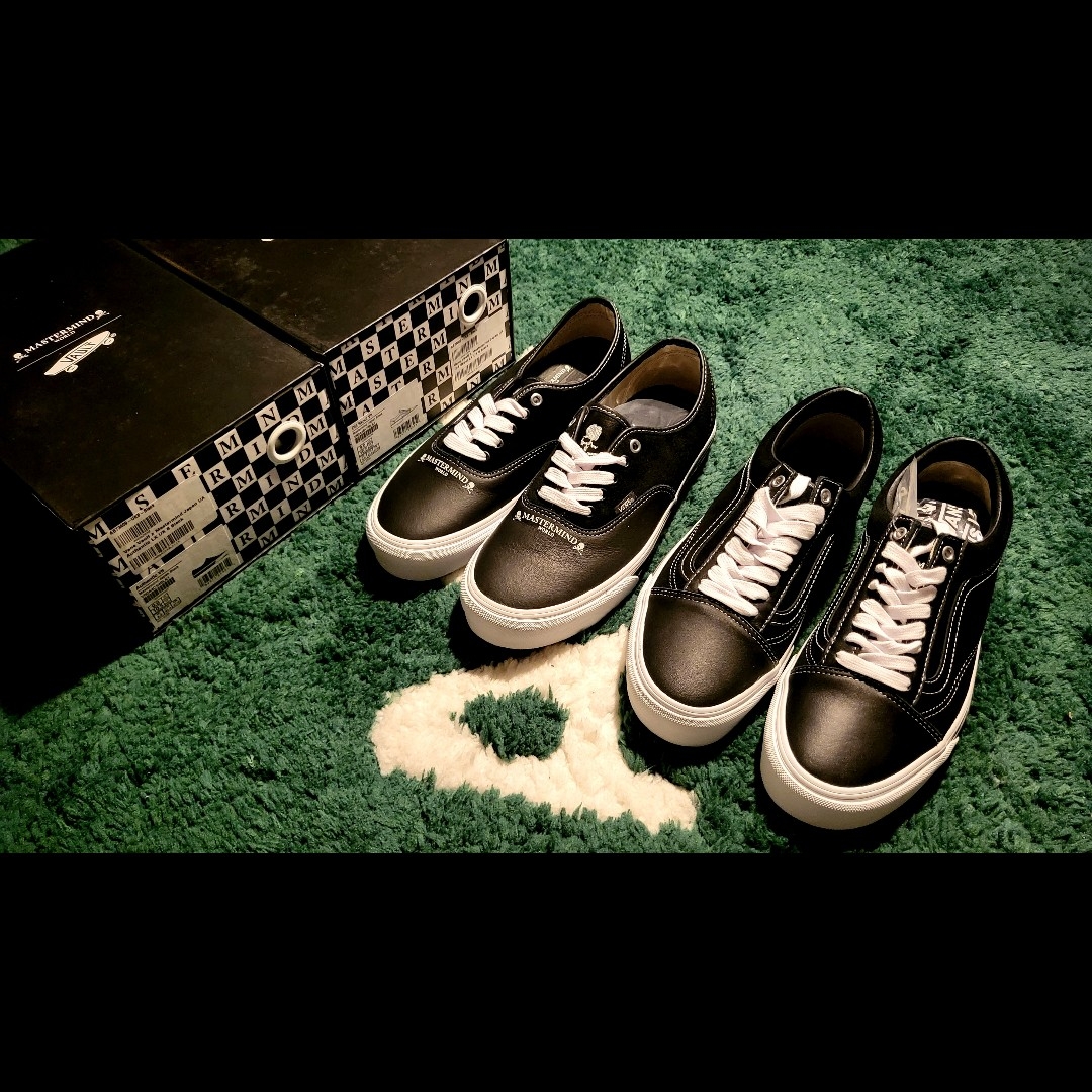 Vans Vault x Mastermind OG Old Skool LX Black 착용 스타일 - 2