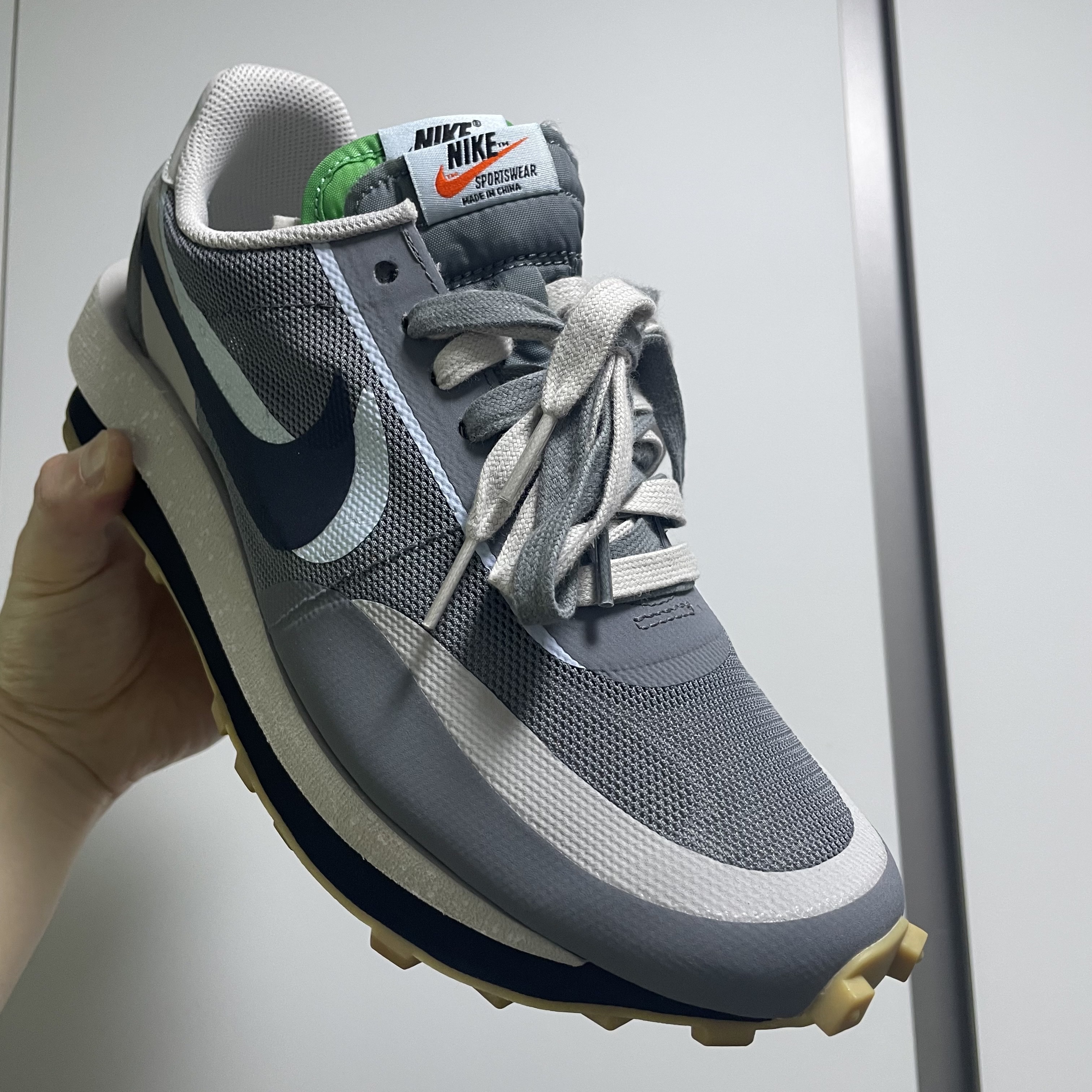 Nike x Sacai x Clot LDWaffle Cool Grey 착용 스타일