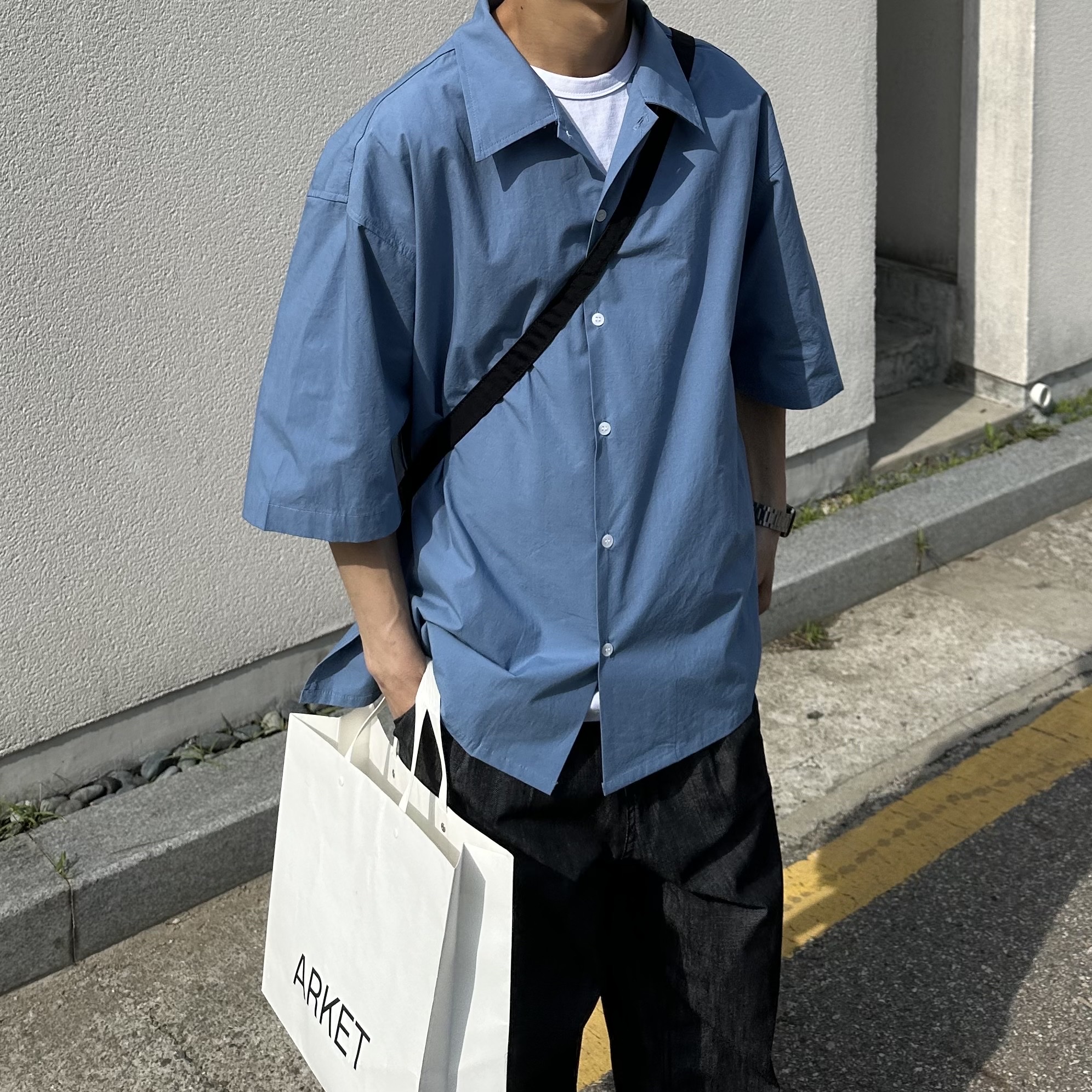 Oofos OOriginal Black 착용 스타일 - 5