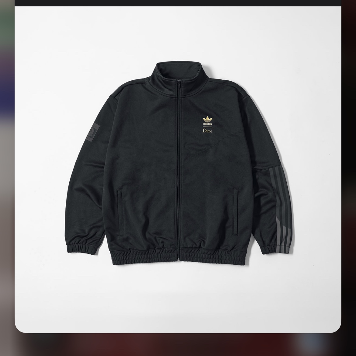Adidas x Dime Superfire Track Pants Black - US Sizing, Adidas x Dime Superfire Track Jacket Black - US Sizing 착용 스타일 - 2
