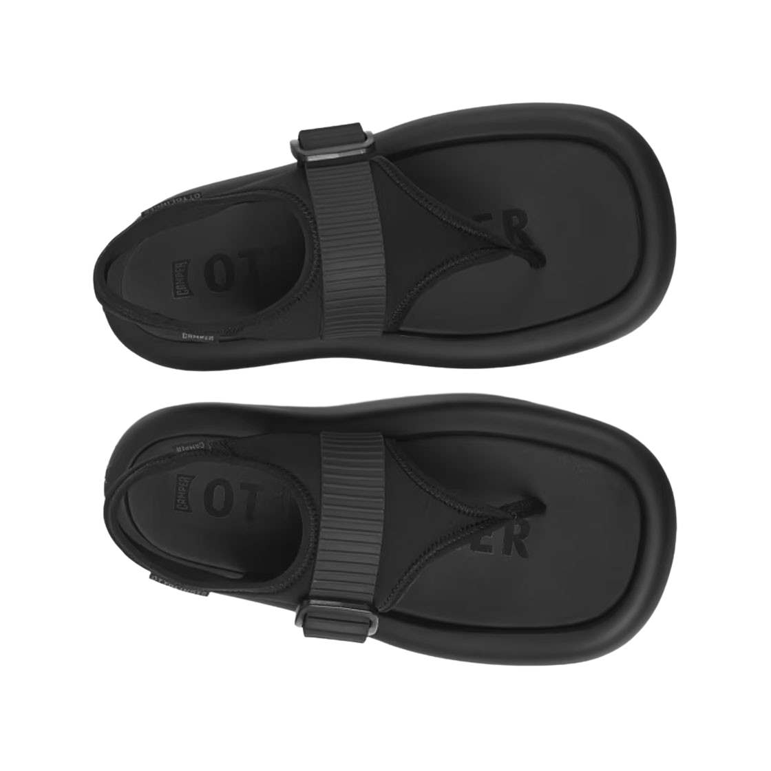 (W) 캠퍼 x 오토링거 토날 스트레치 샌들 블랙((W) Camper x Ottolinger Tonal Stretch Sandal Black) - 2