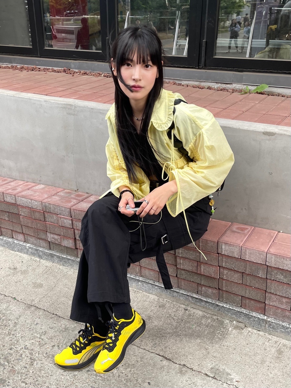 Puma x Balansa Liberate Nitro 2 Freesia Black 착용 스타일 - 3