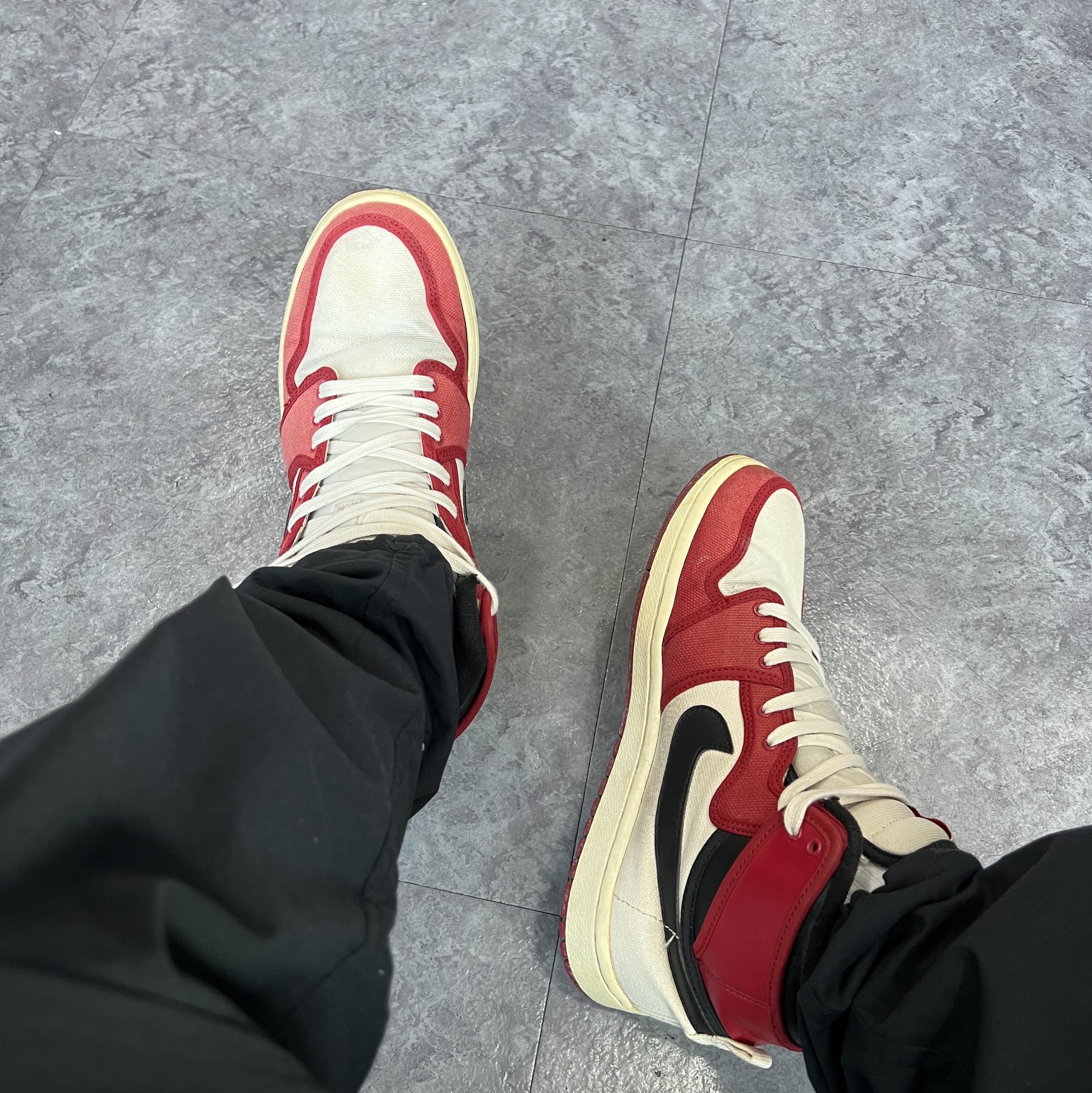 Jordan 1 Retro KO High Chicago Vintage 착용 스타일
