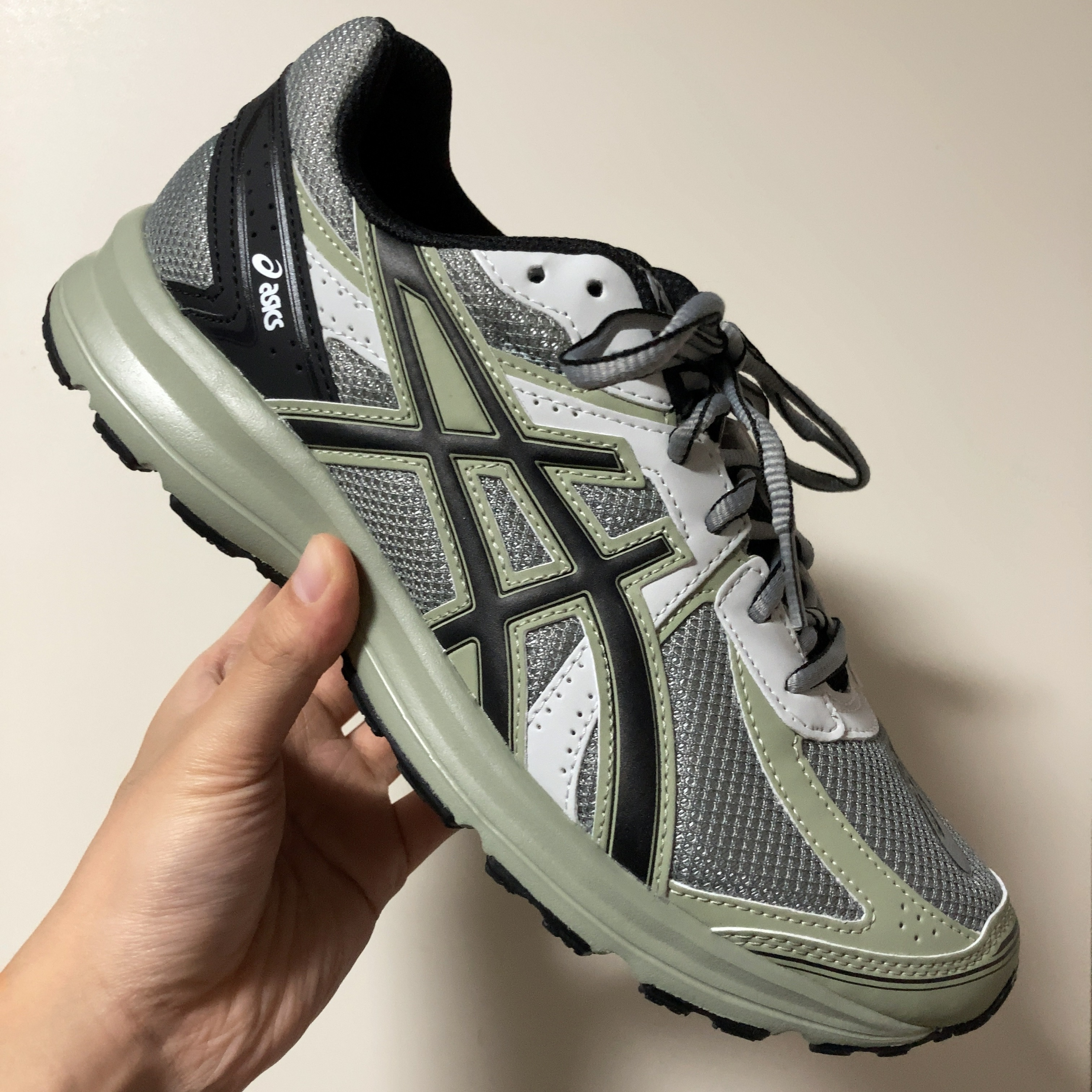 Asics Jog 100 S Sheet Rock - 2E Wide 착용 스타일