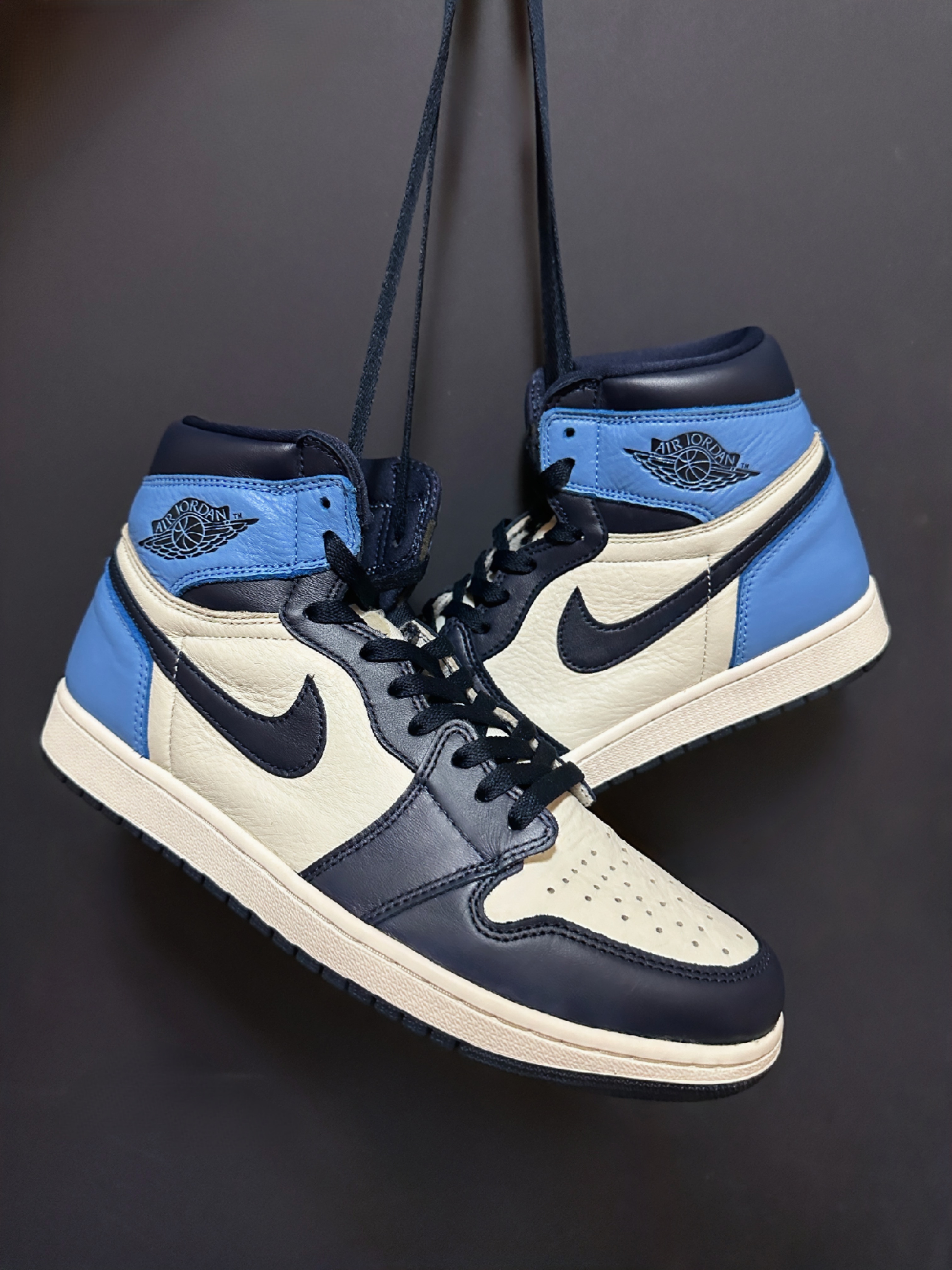 Jordan 1 Retro High Obsidian UNC 착용 스타일