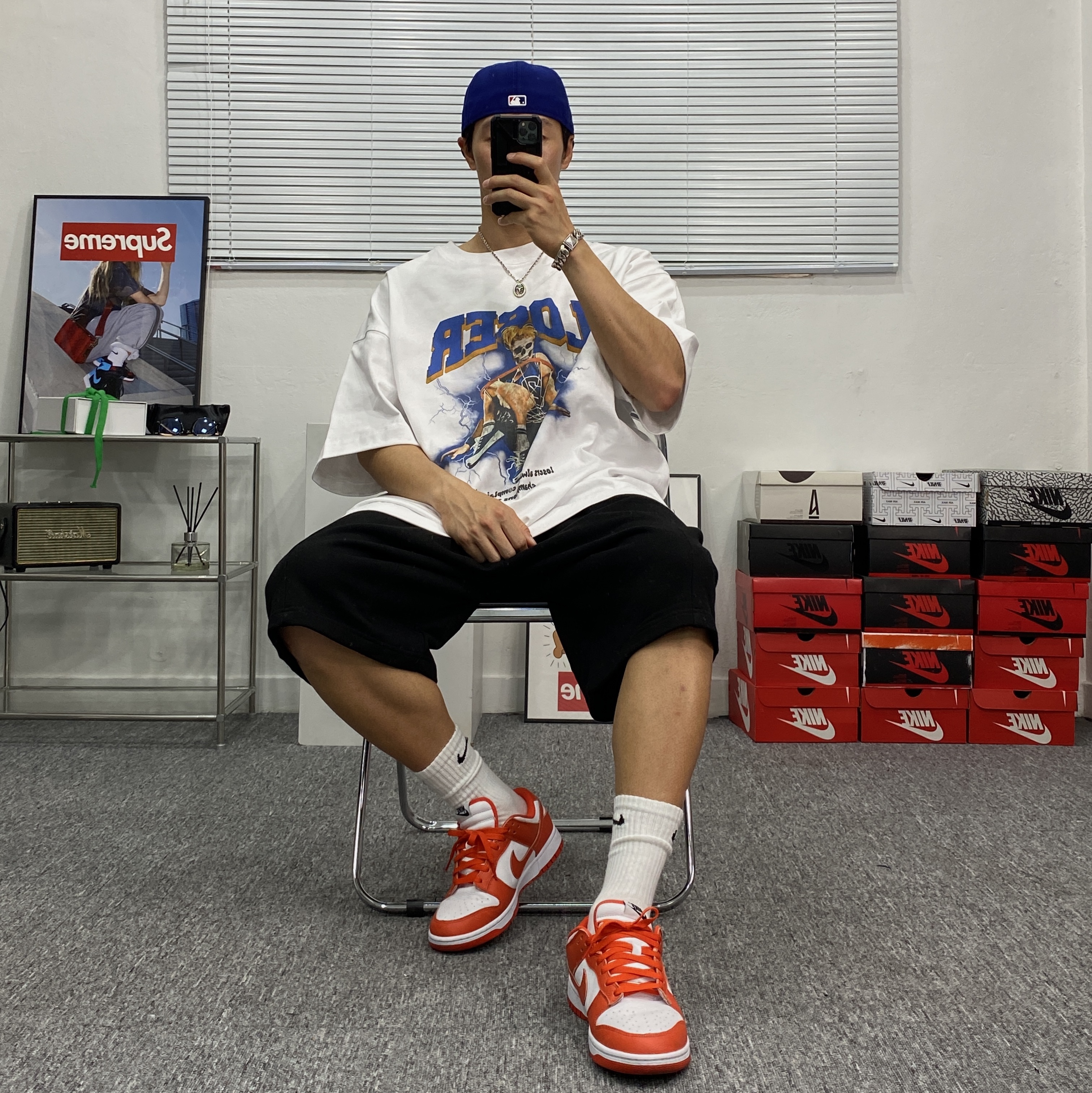 Nike Dunk Low SP Syracuse 2022 착용 스타일 - 2