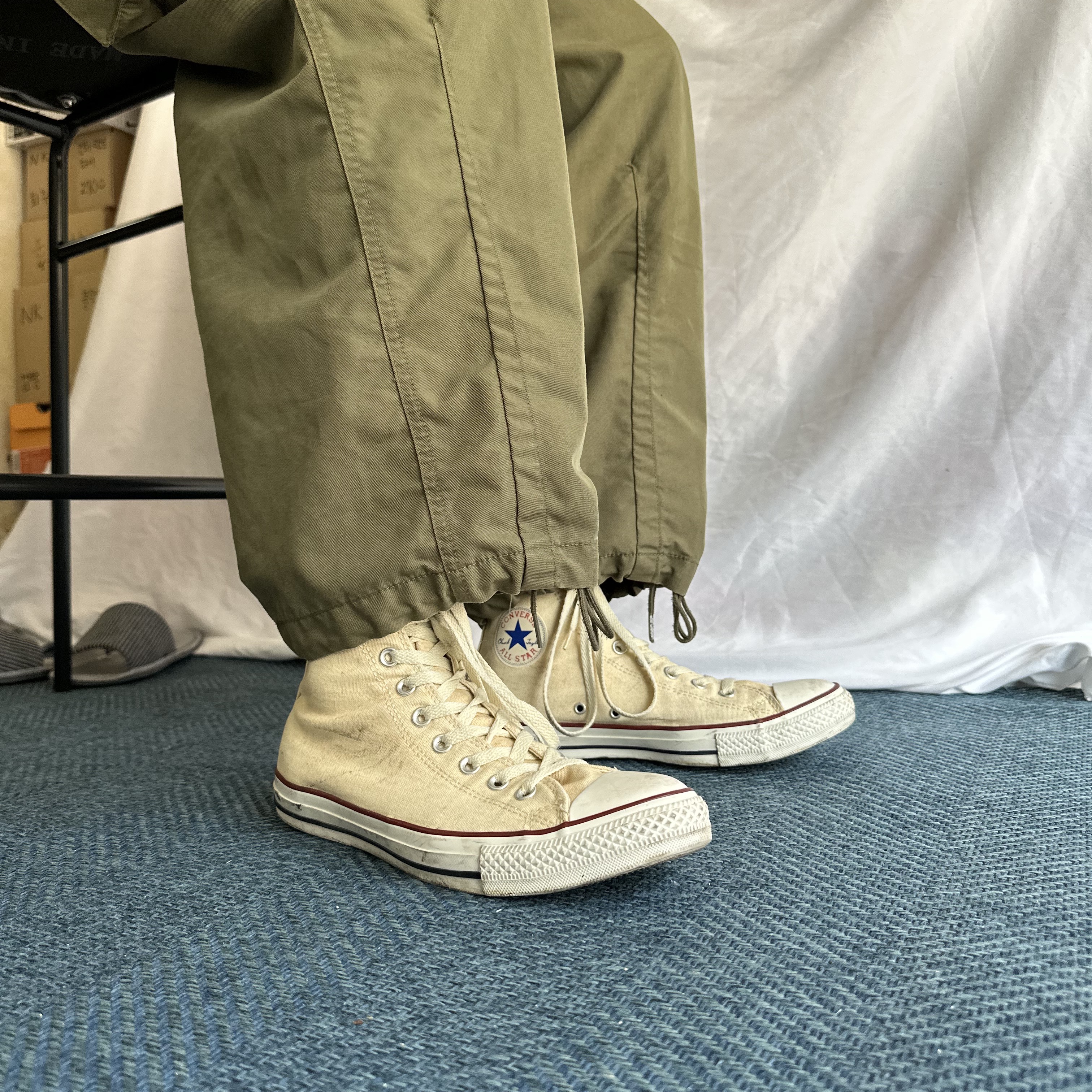 Converse Chuck Taylor All Star Hi Natural White 착용 스타일