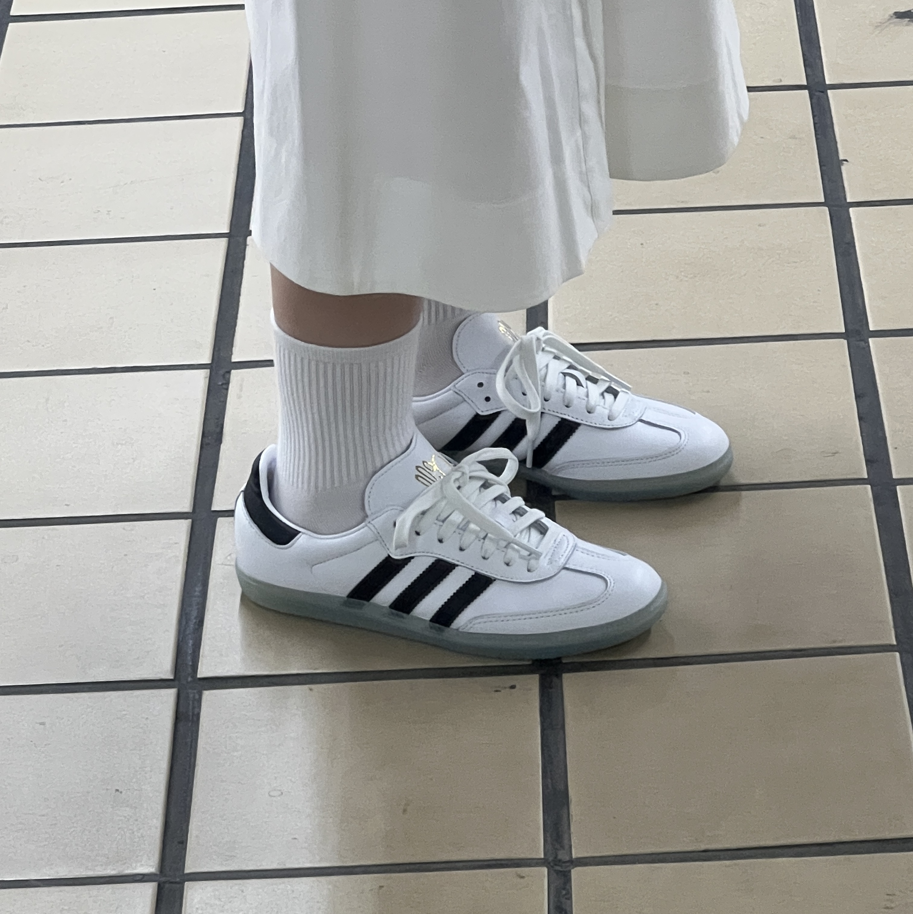 Adidas x Dill Samba White Black 착용 스타일