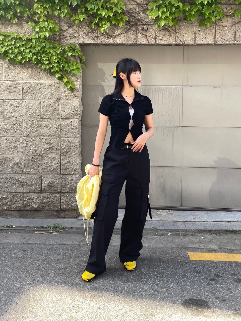 Puma x Balansa Liberate Nitro 2 Freesia Black 착용 스타일 - 2