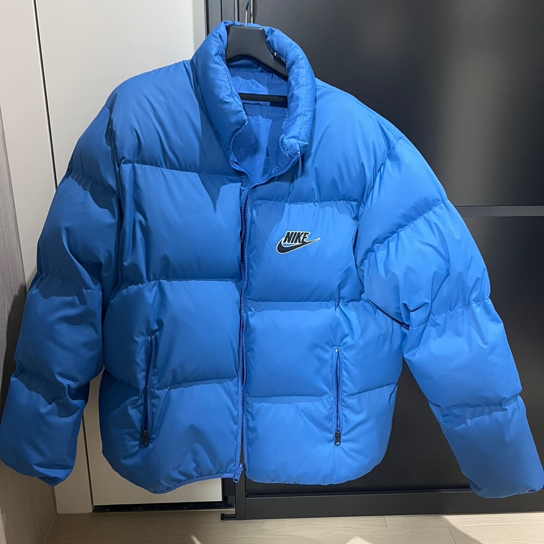 Supreme x Nike Reversible Puffy Jacket Blue - 21SS 착용 스타일