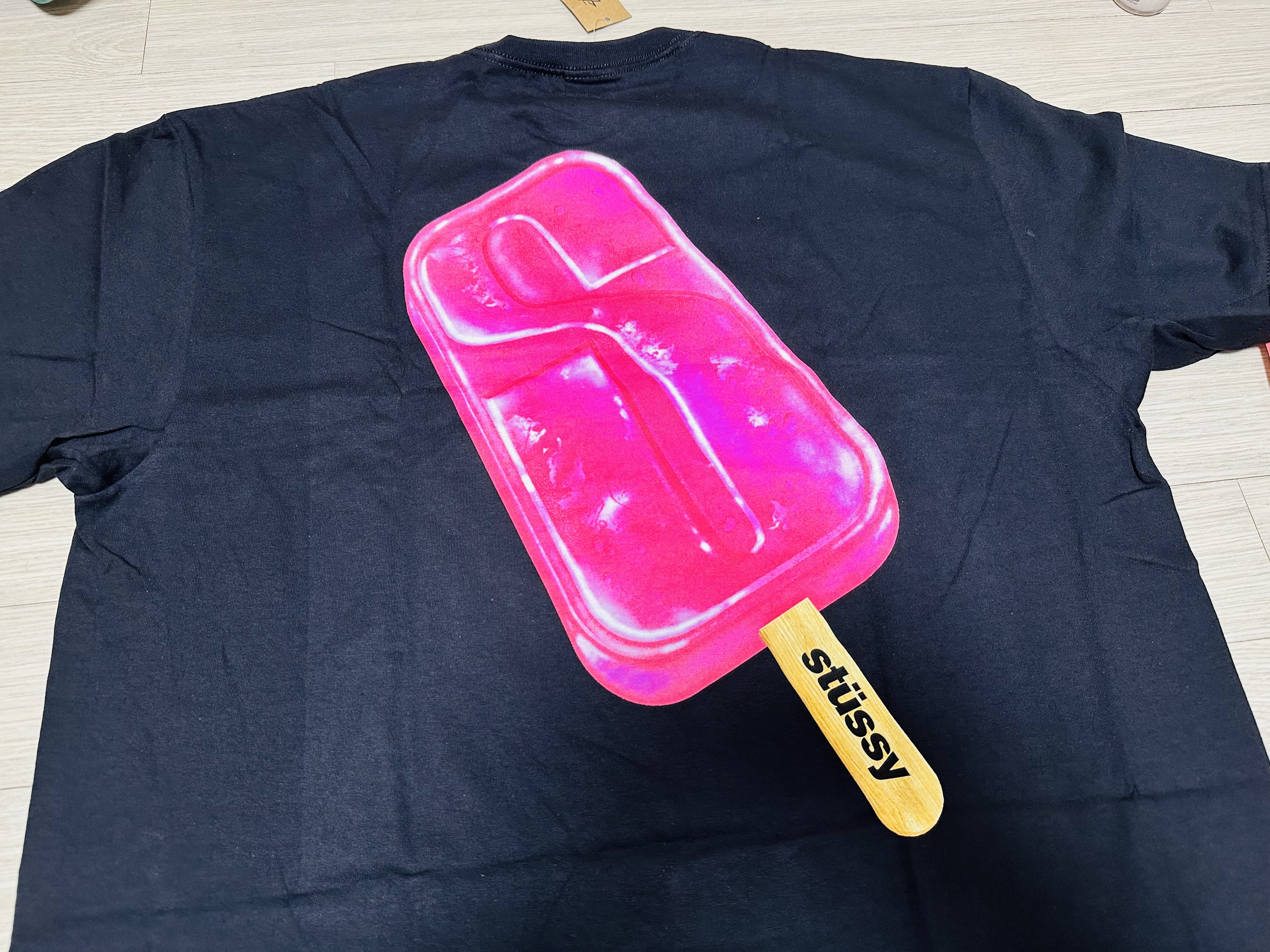 Stussy Popsicle T-Shirt Black 착용 스타일