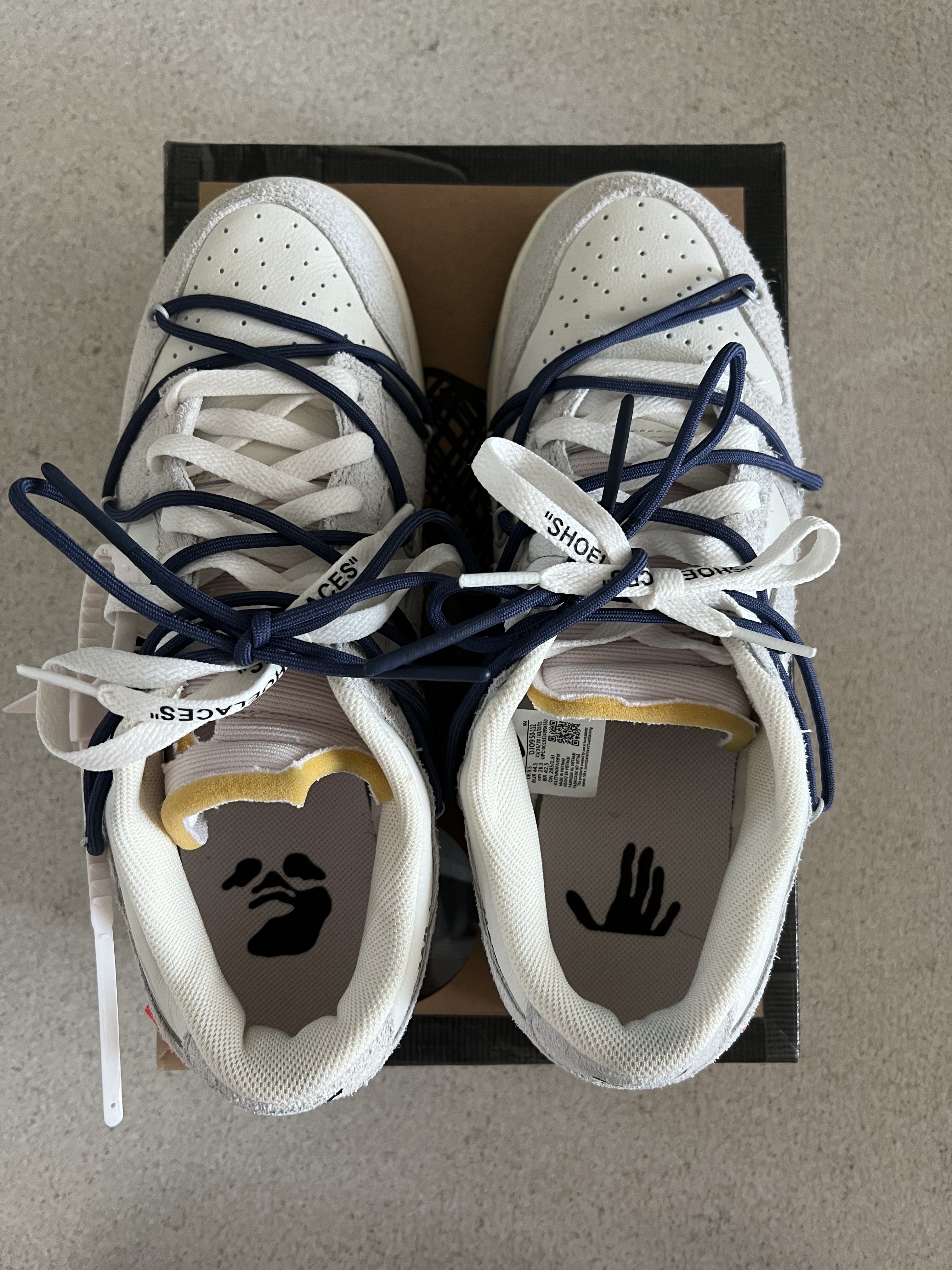 Nike x Off-White Dunk Low The 50 - Lot 18 착용 스타일