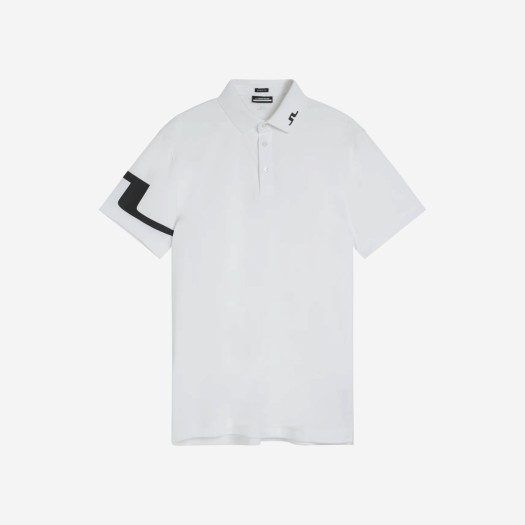 J.Lindeberg Heath Regular Fit Golf Polo White