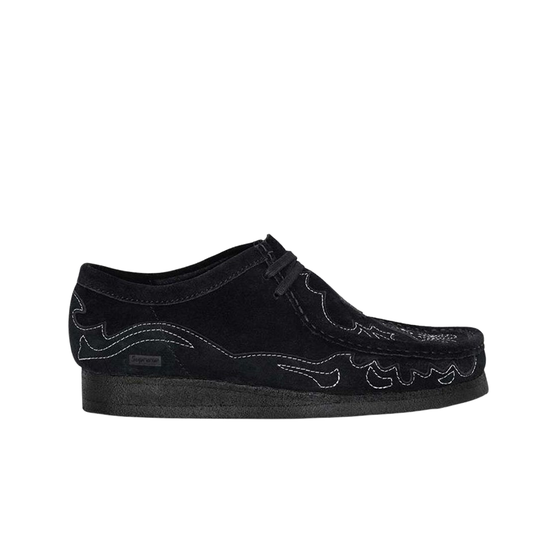 클락스 x 슈프림 왈라비 블랙(Clarks x Supreme Wallabee Black)