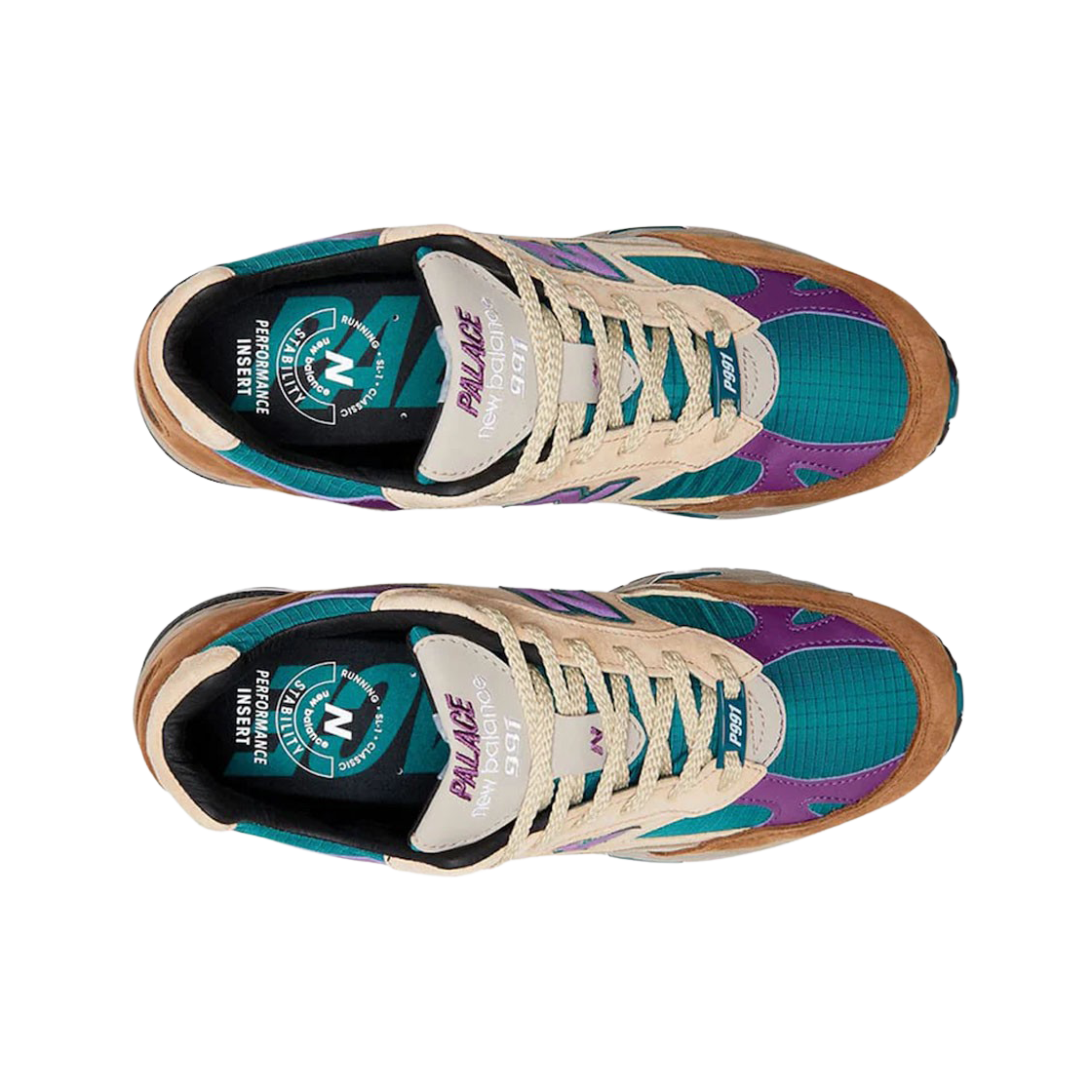 M991PAL New Balance x Palace 991 Made in UK Teal Brown - #2
