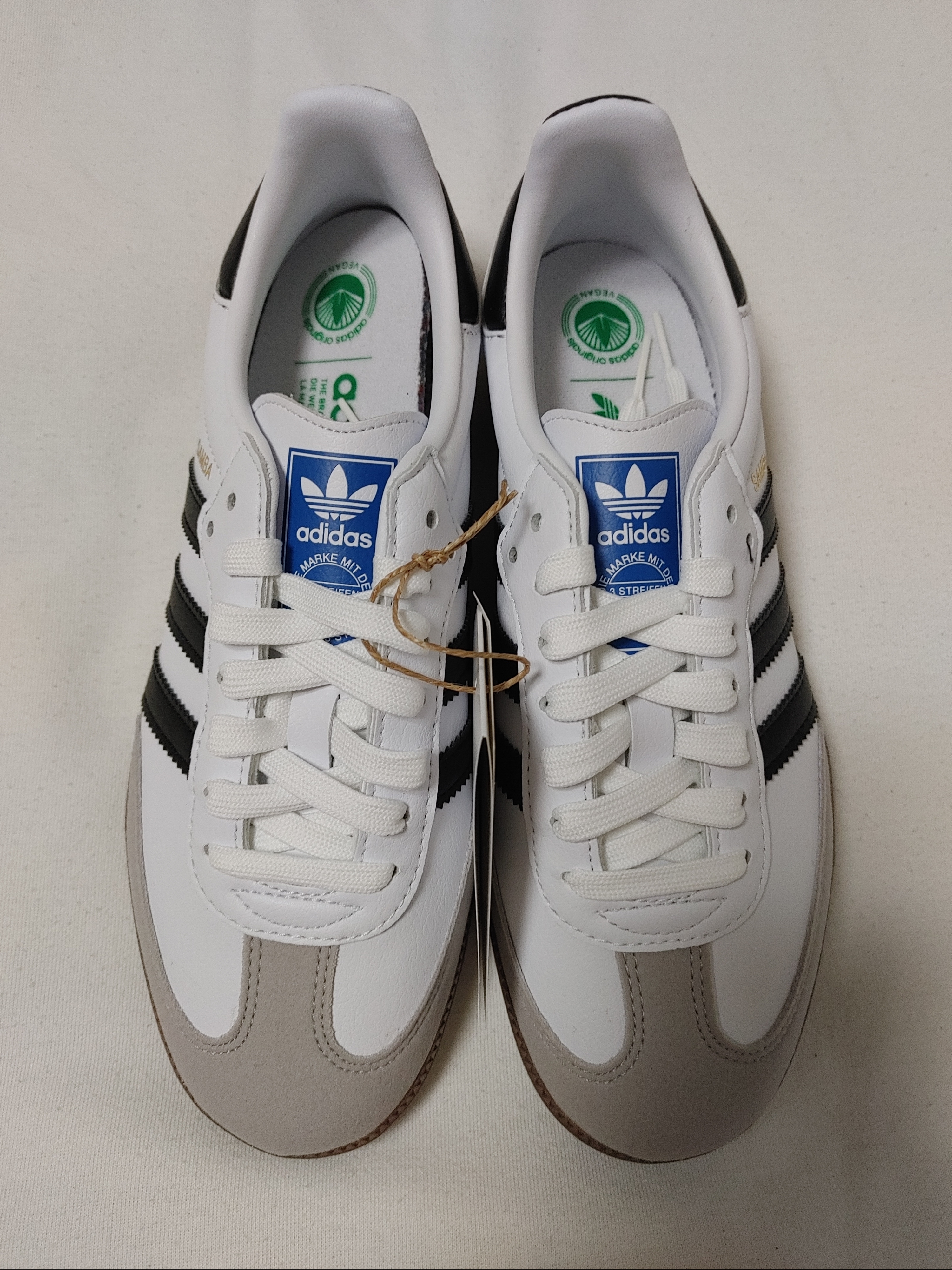 Adidas Samba Vegan White Black 착용 스타일