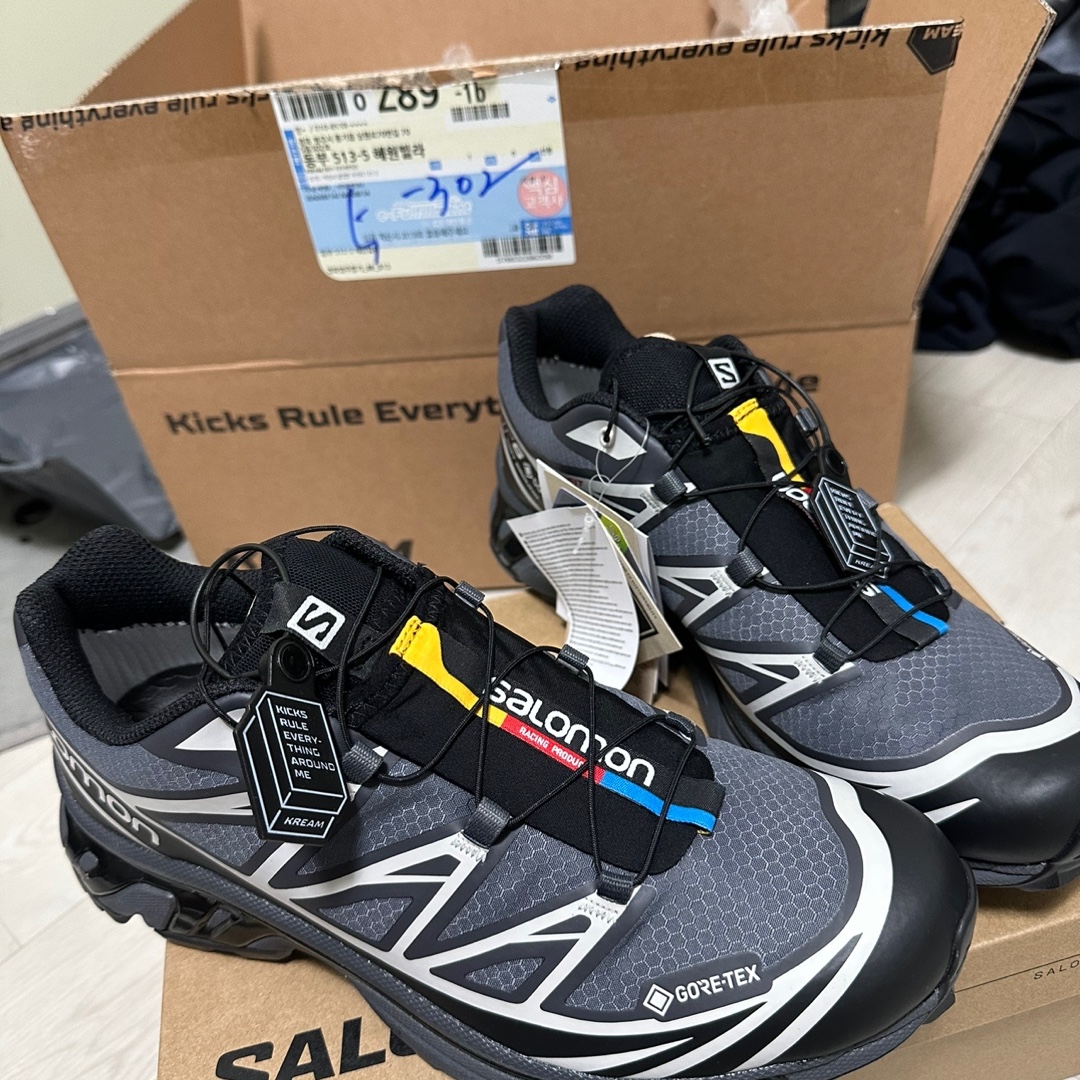 Salomon XT-6 Gore-Tex Black Ebony 착용 스타일