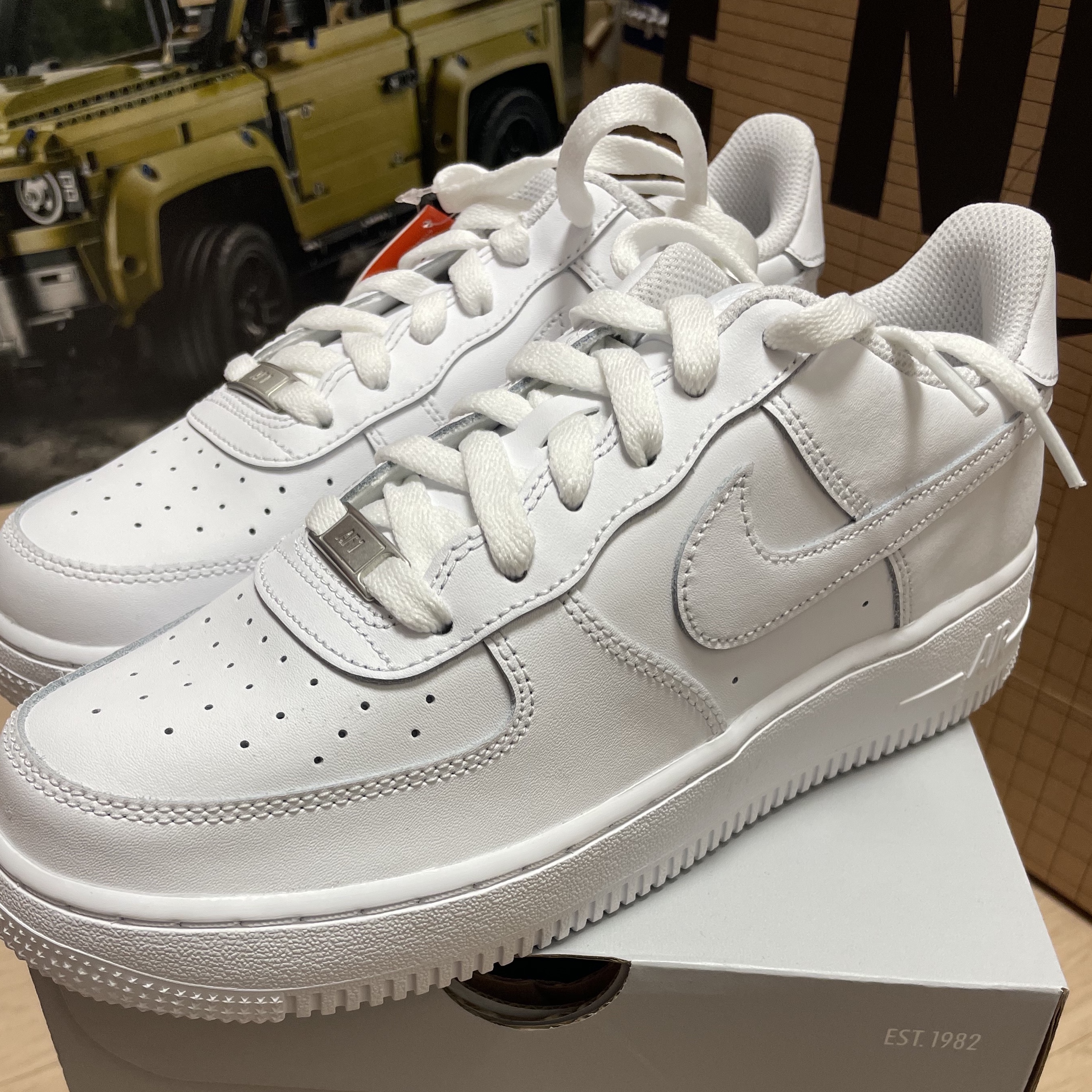 (W) Nike Air Force 1 '07 Low White 착용 스타일