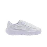 (W) Puma Basket Platform Trace White