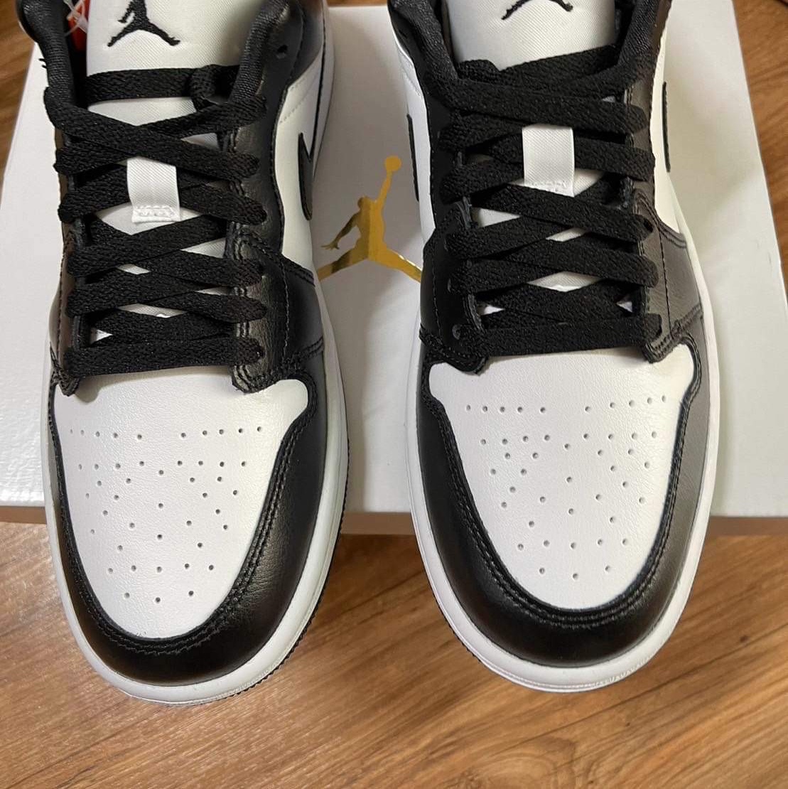 (W) Jordan 1 Low Black and White 착용 스타일 - 1