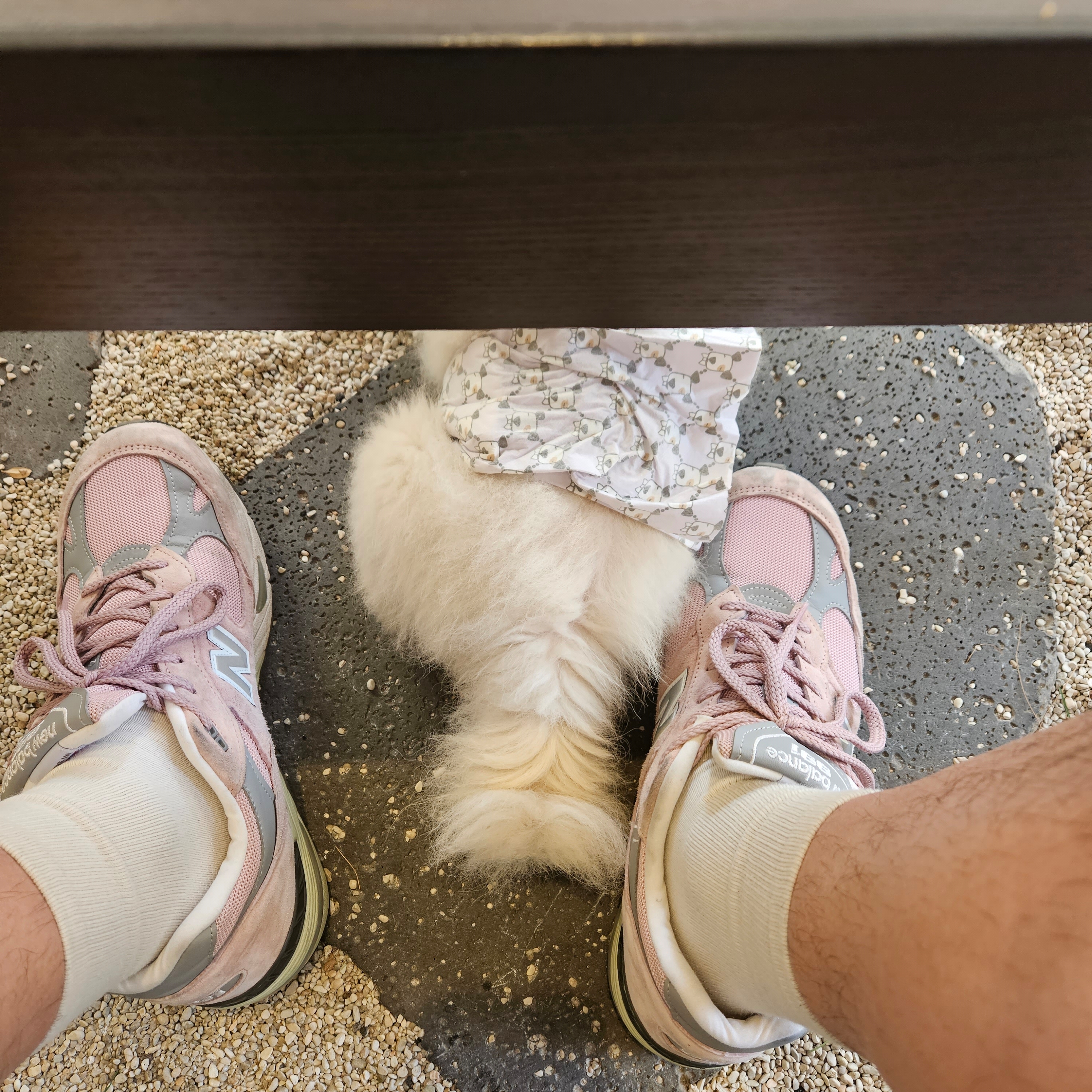 New Balance 991 Made in UK Shy Pink 착용 스타일