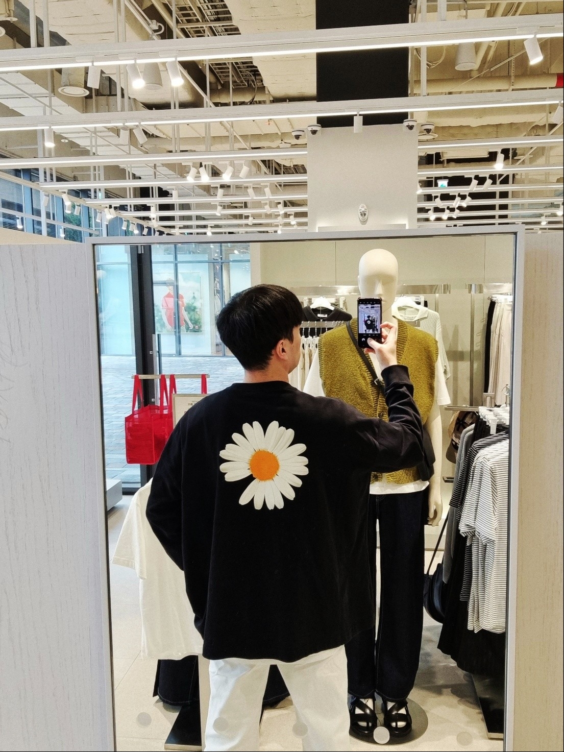 Nike x Peaceminusone LS T-Shirt Black (DR0098-010) 착용 스타일